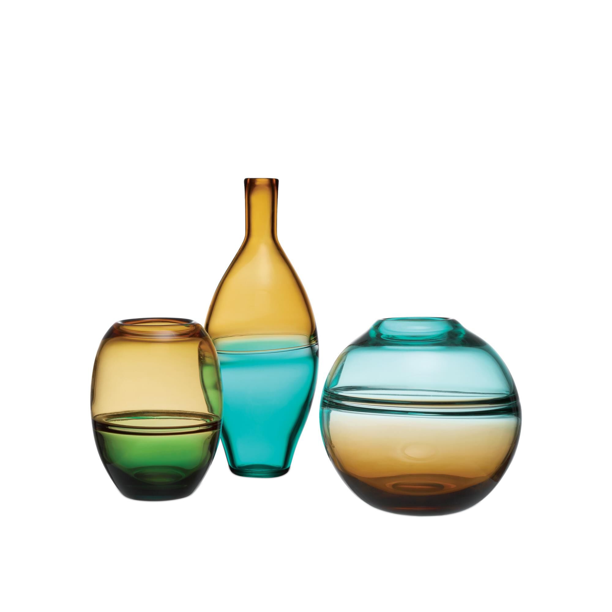 Shown in Aqua Blue, Amber and Green finish