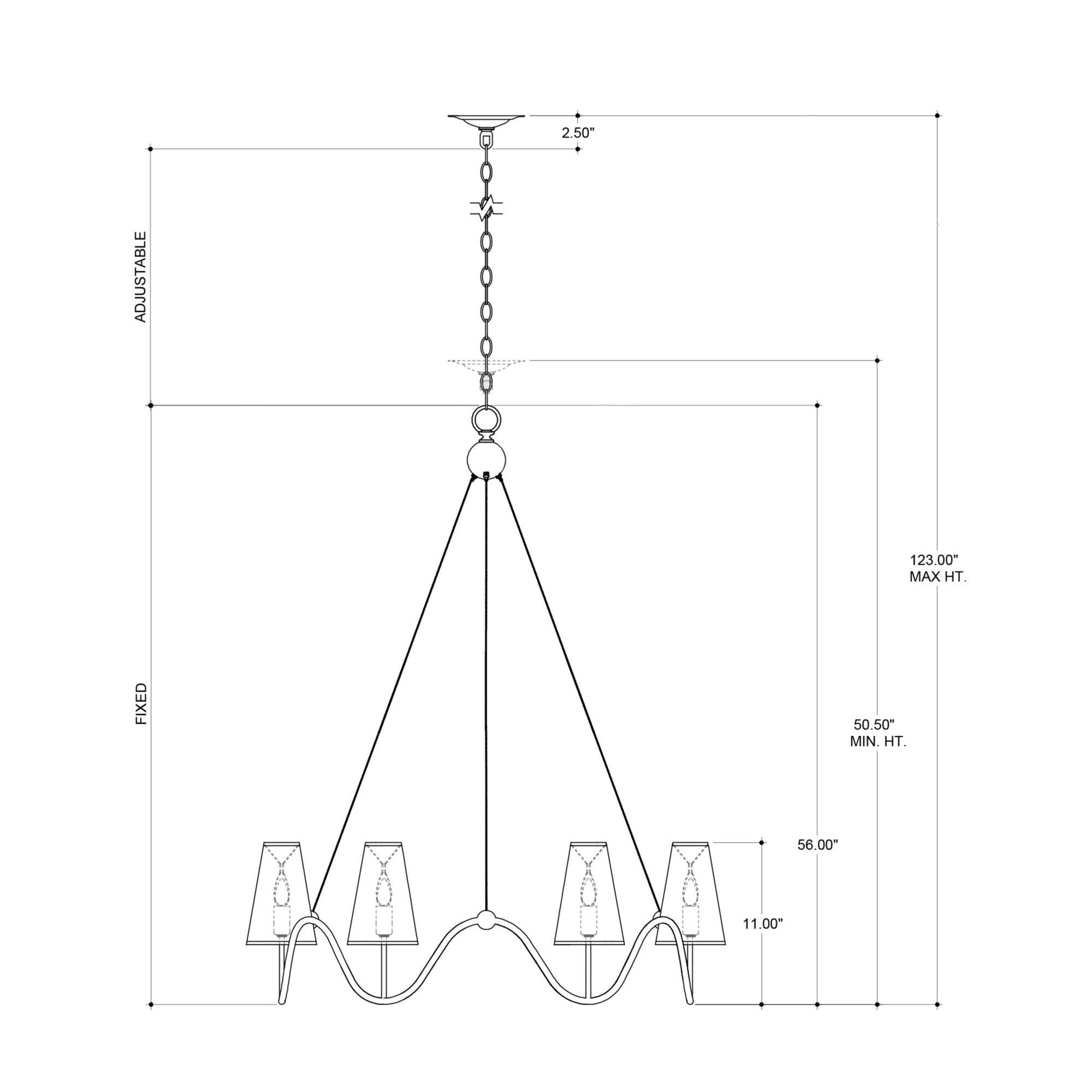 Kadir 6 Light Chandelier by Currey and Company