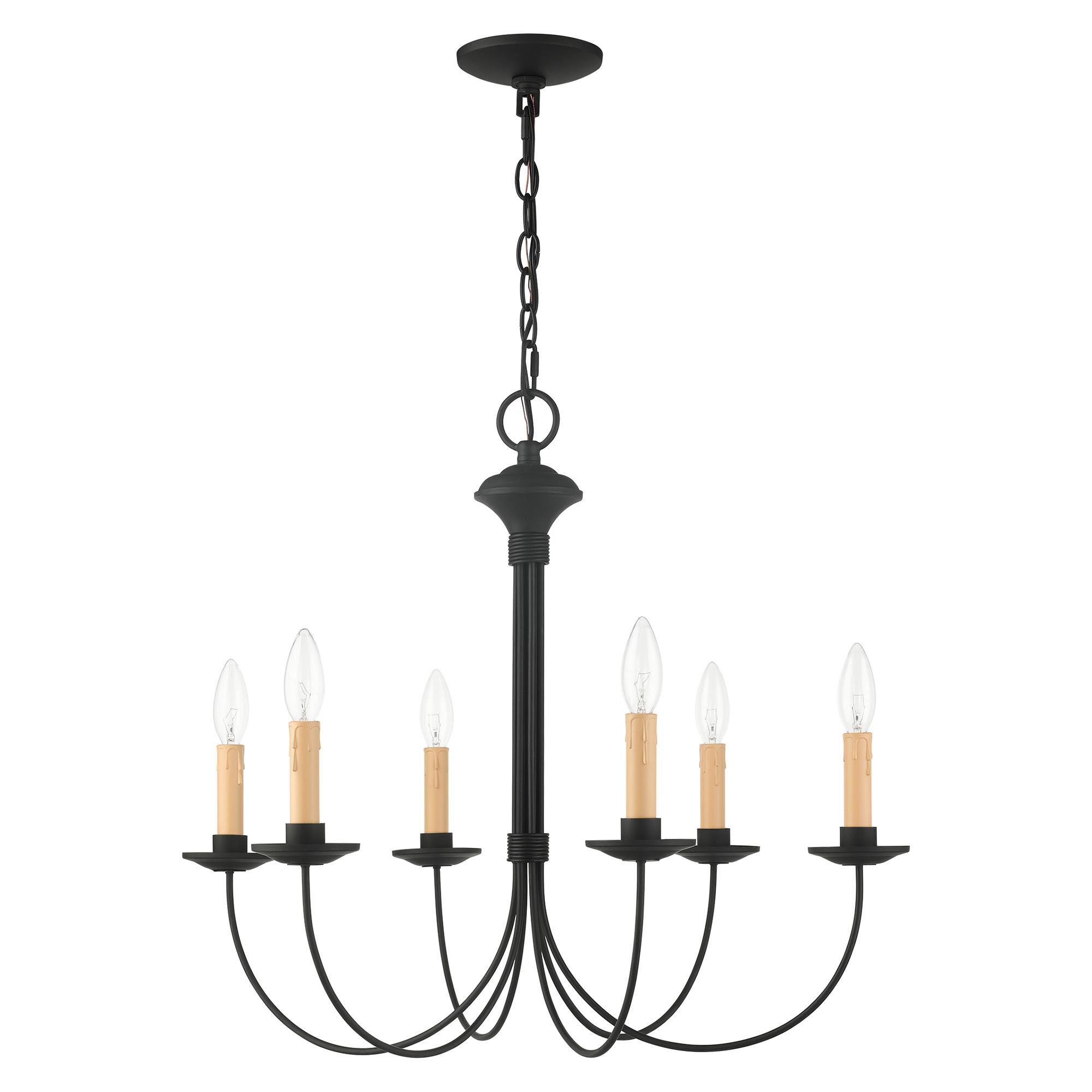 Heritage 26 Inch 6 Light Chandelier by Livex Lighting