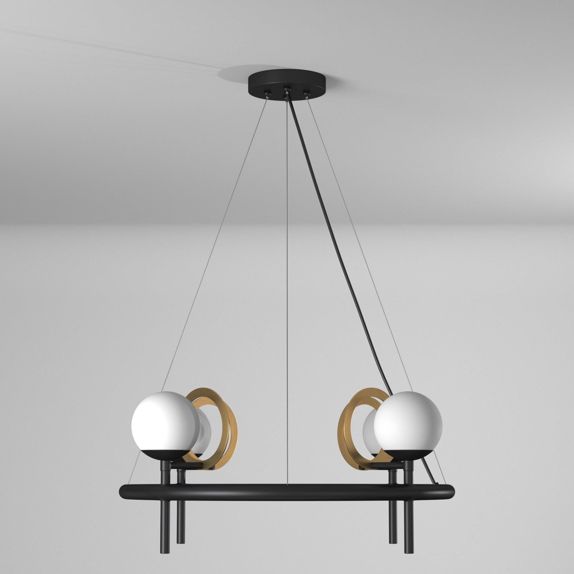 Halo 22 Inch 4 Light LED Mini Chandelier by Justice Design Group - Clearance