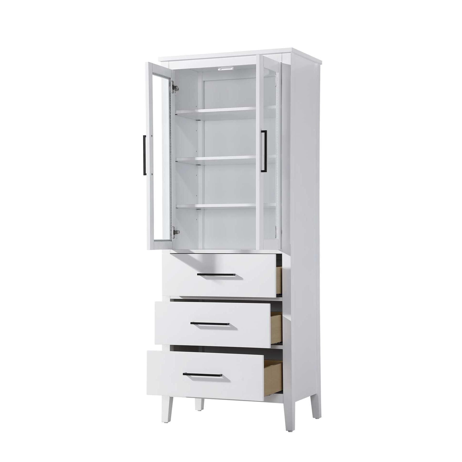 Shown in White finish