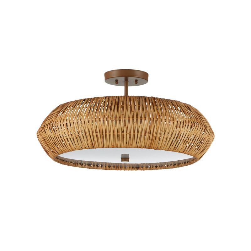 Antibes 24 Inch Semi Flush Mount by Currey & Company