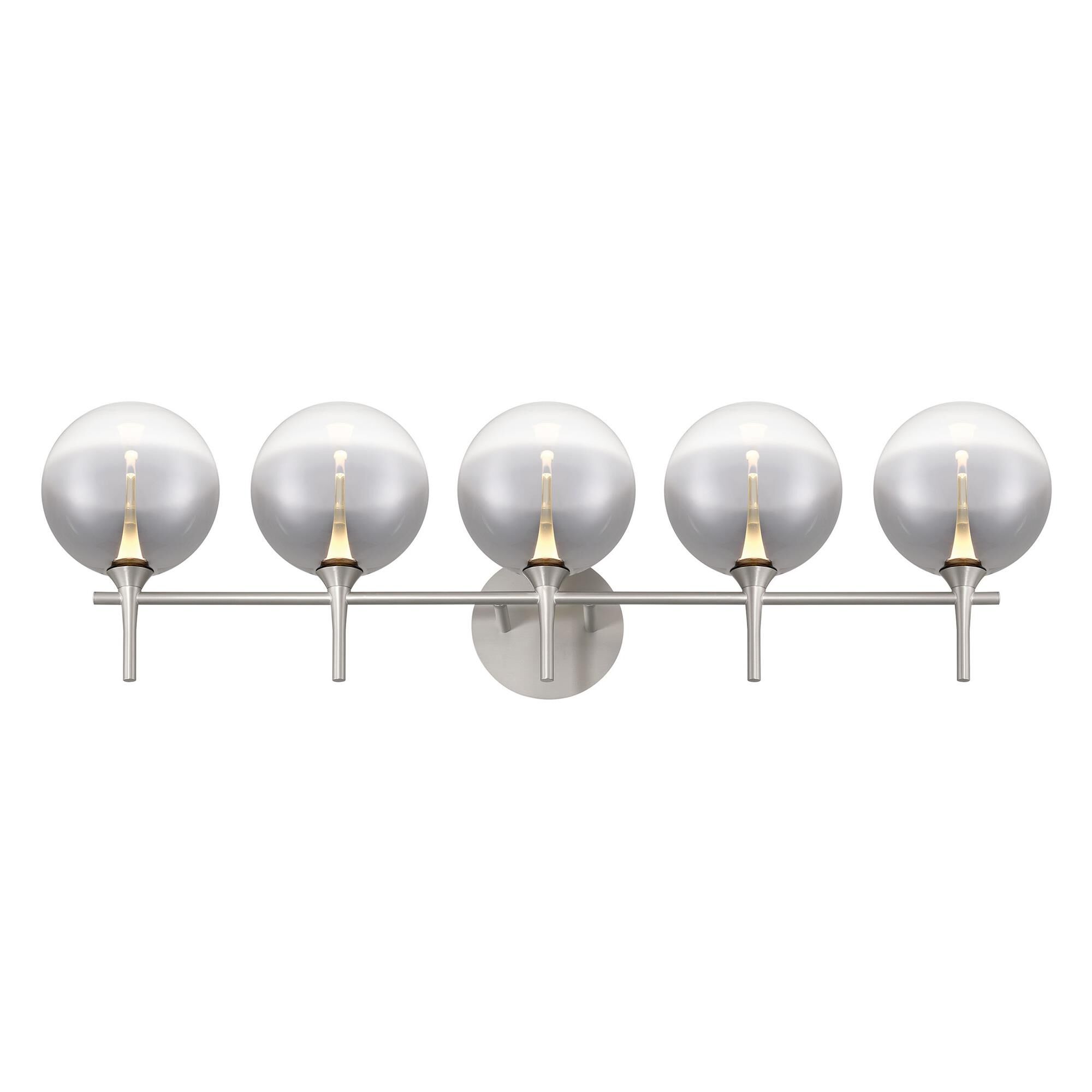 Shown in Nickel finish and Smoked glass