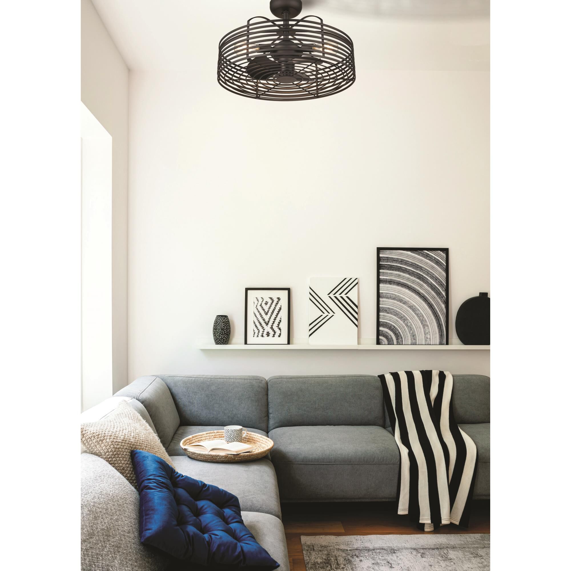 23 Inch Chandelier Ceiling Fan by Millennium Lighting