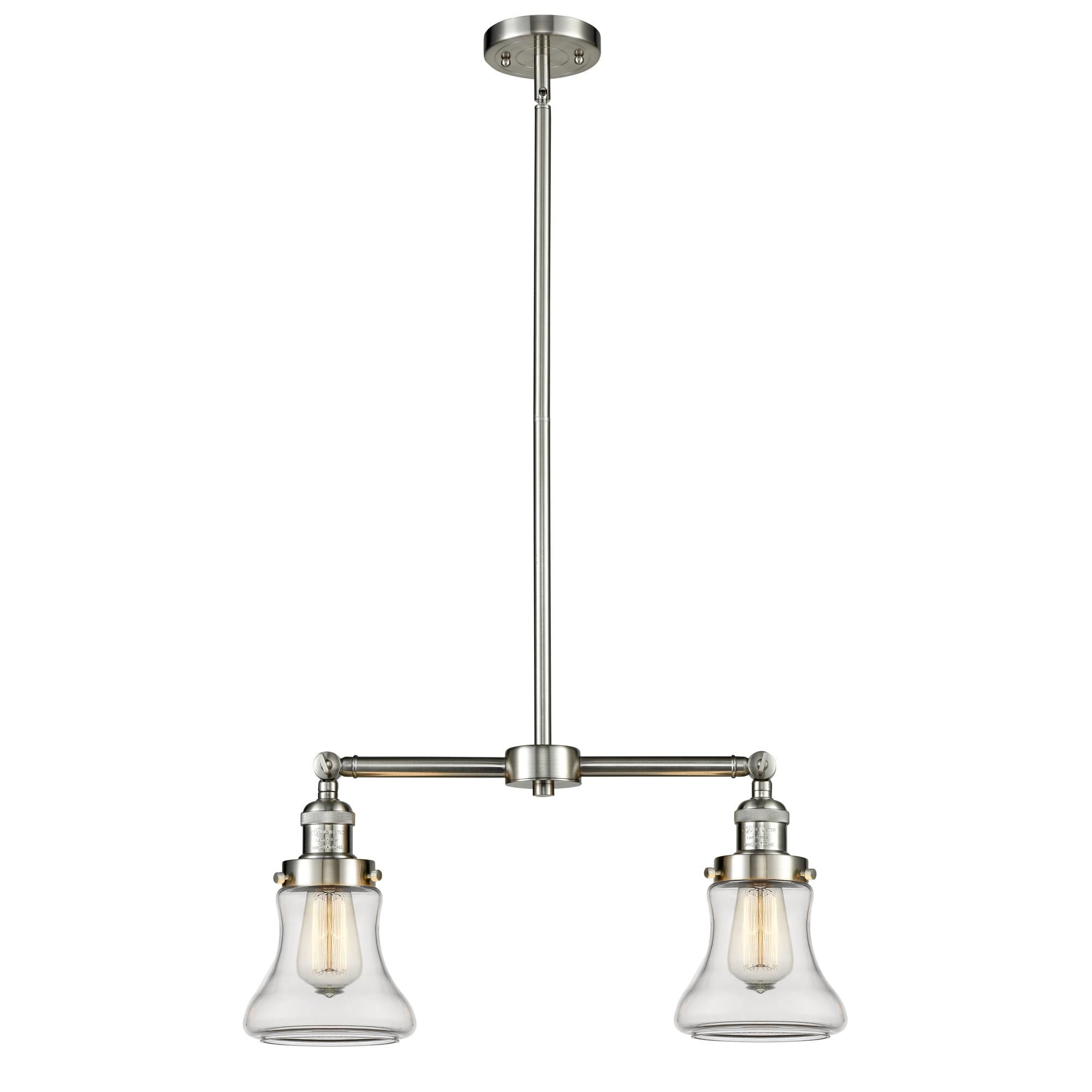 Bruno Marashlian Bellmont 21 Inch 2 Light Mini Chandelier by Innovations Lighting