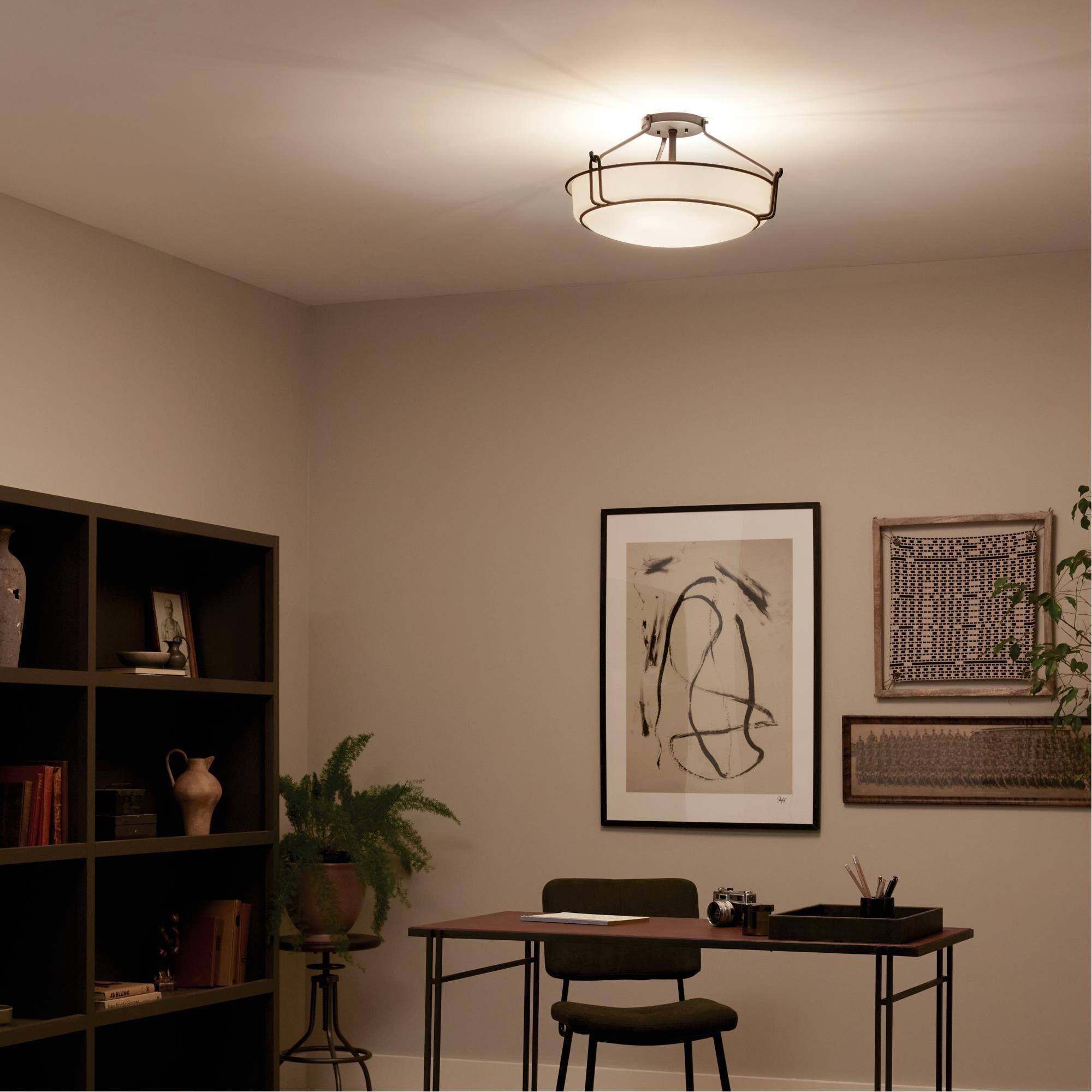 Alkire 22 Inch 4 Light Semi Flush Mount by Kichler Lighting