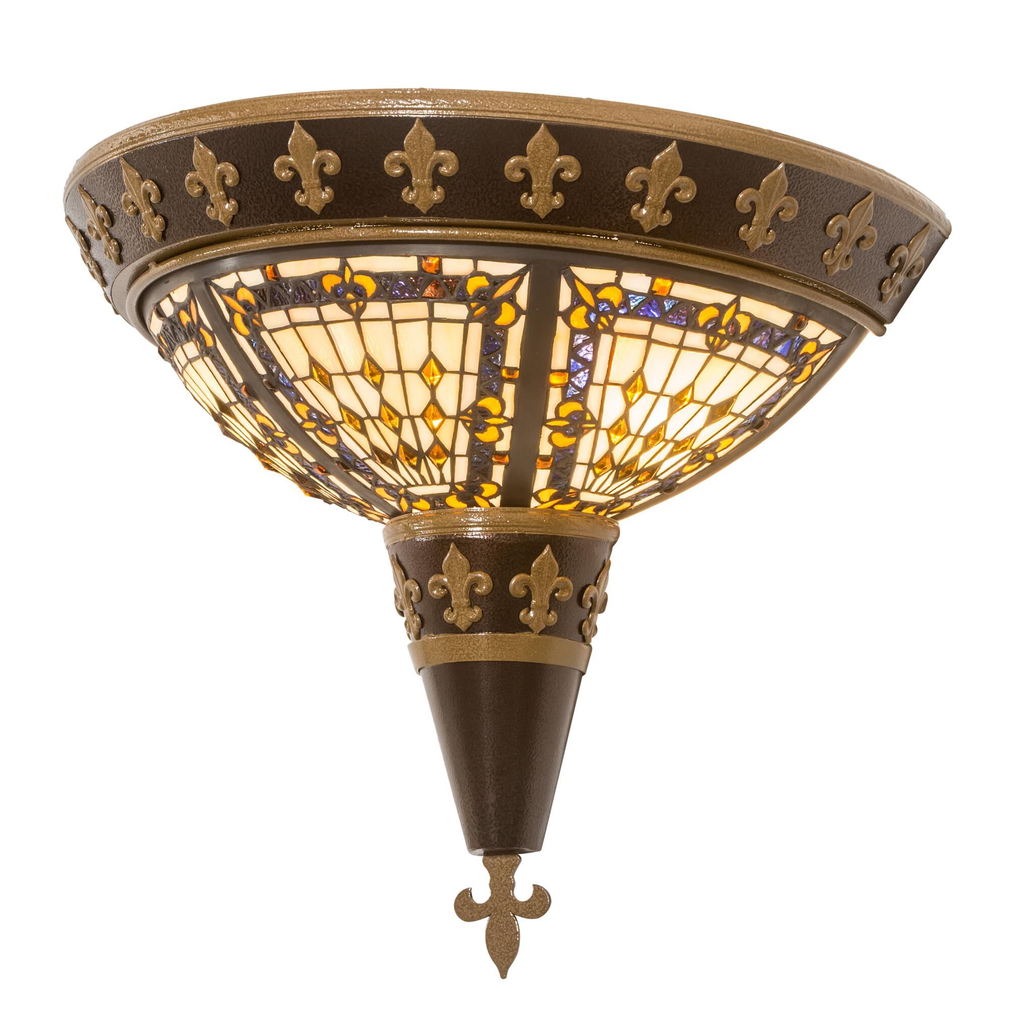 Fleur-De-Lis 18 Inch Wall Sconce by Meyda Lighting