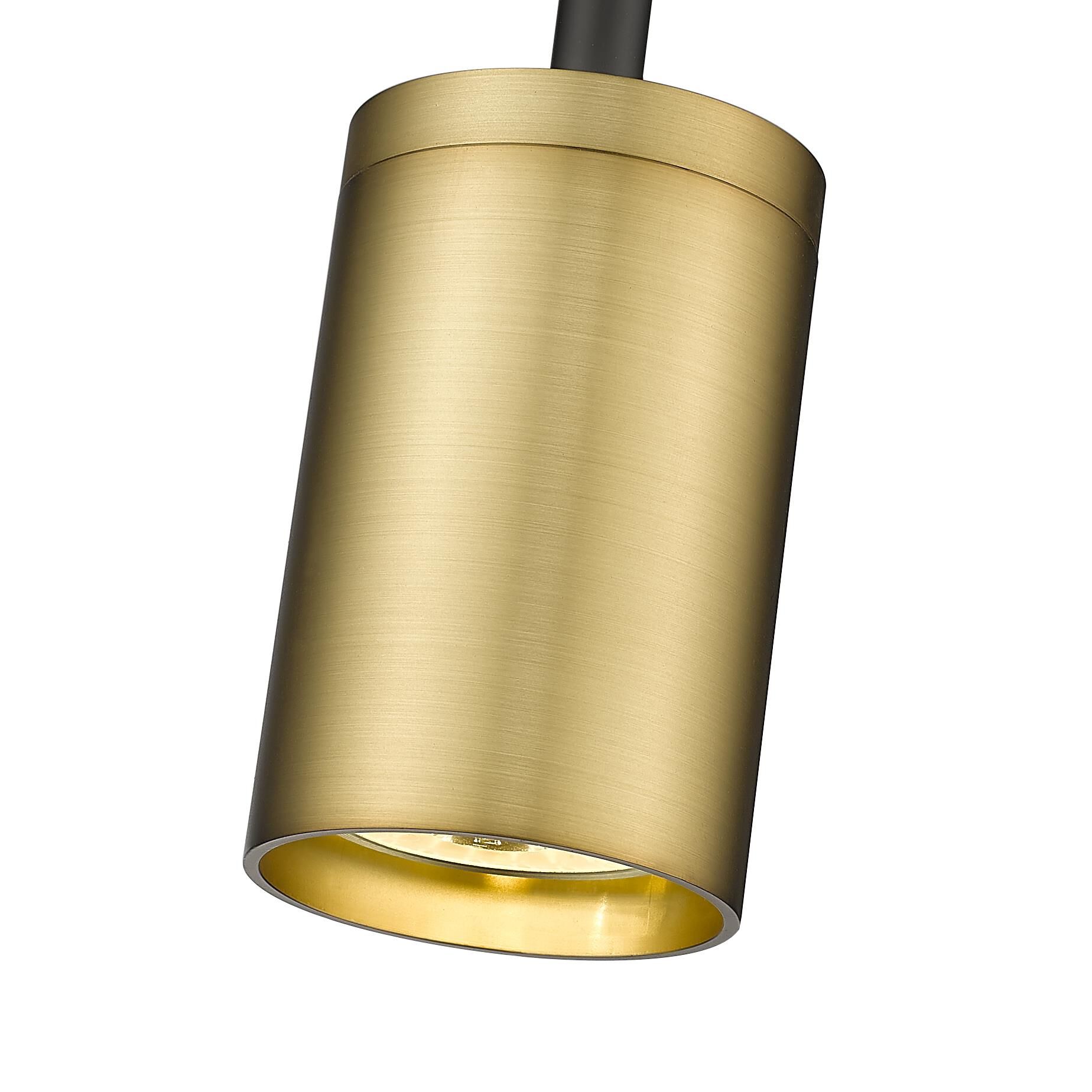 Shown in Matte Black And Olde Brass finish