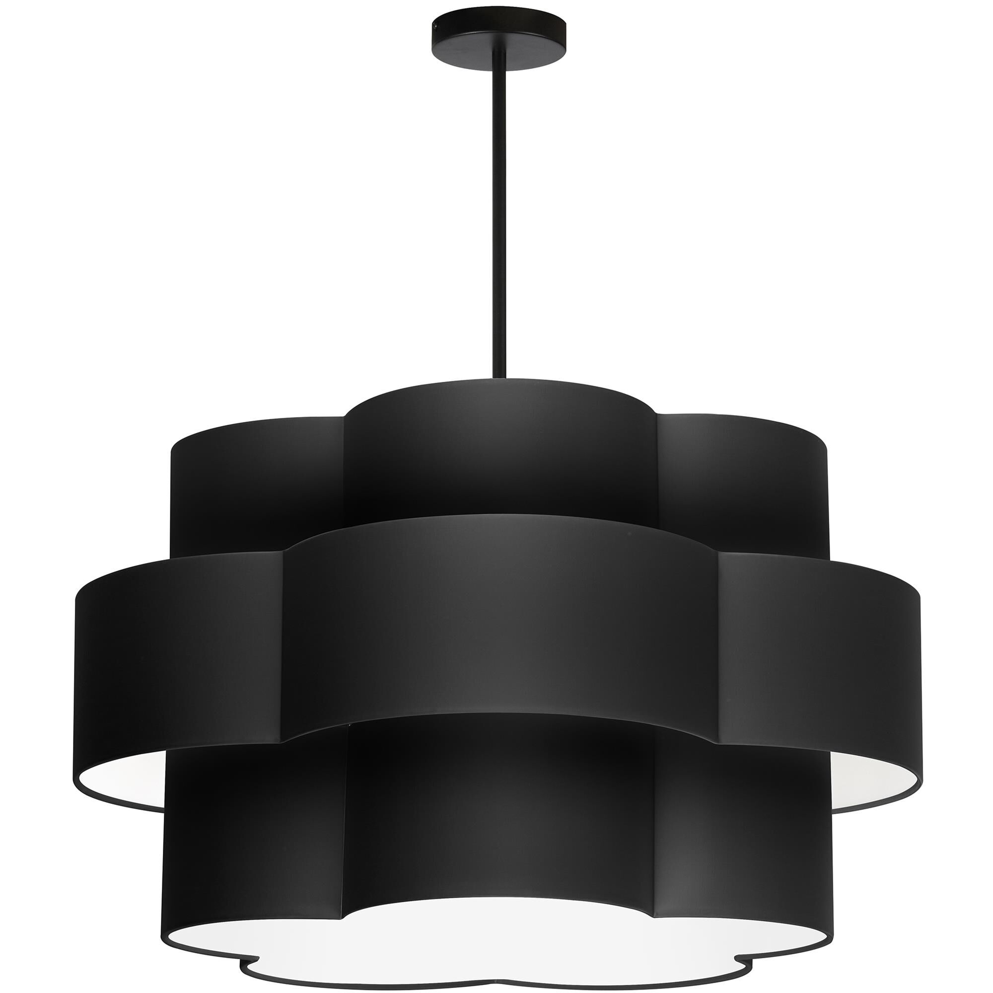 Shown in Black finish and Black shade