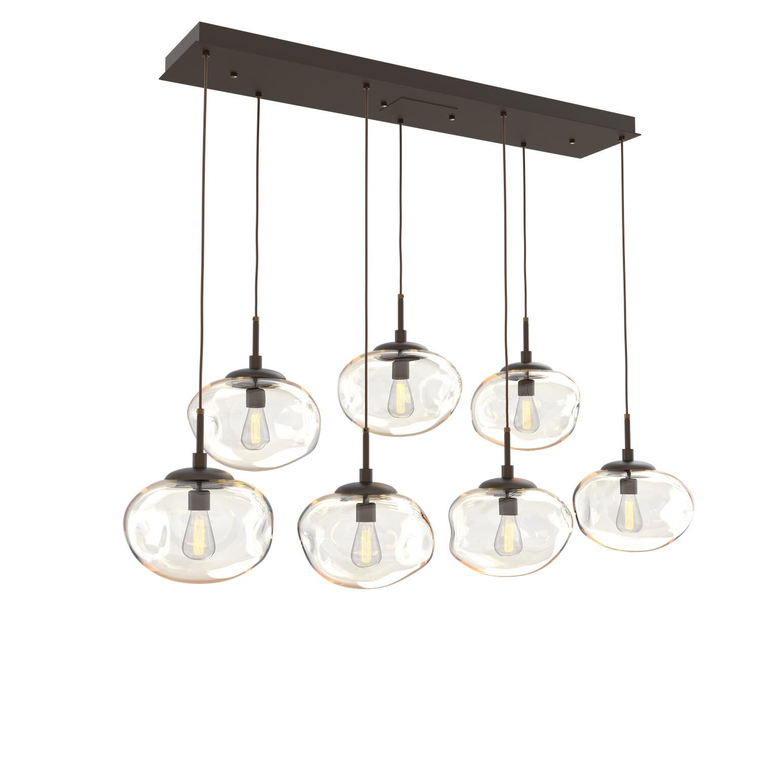 Levi Wilson Nebula 50 Inch 7 Light Linear Suspension Light by Hammerton Studio