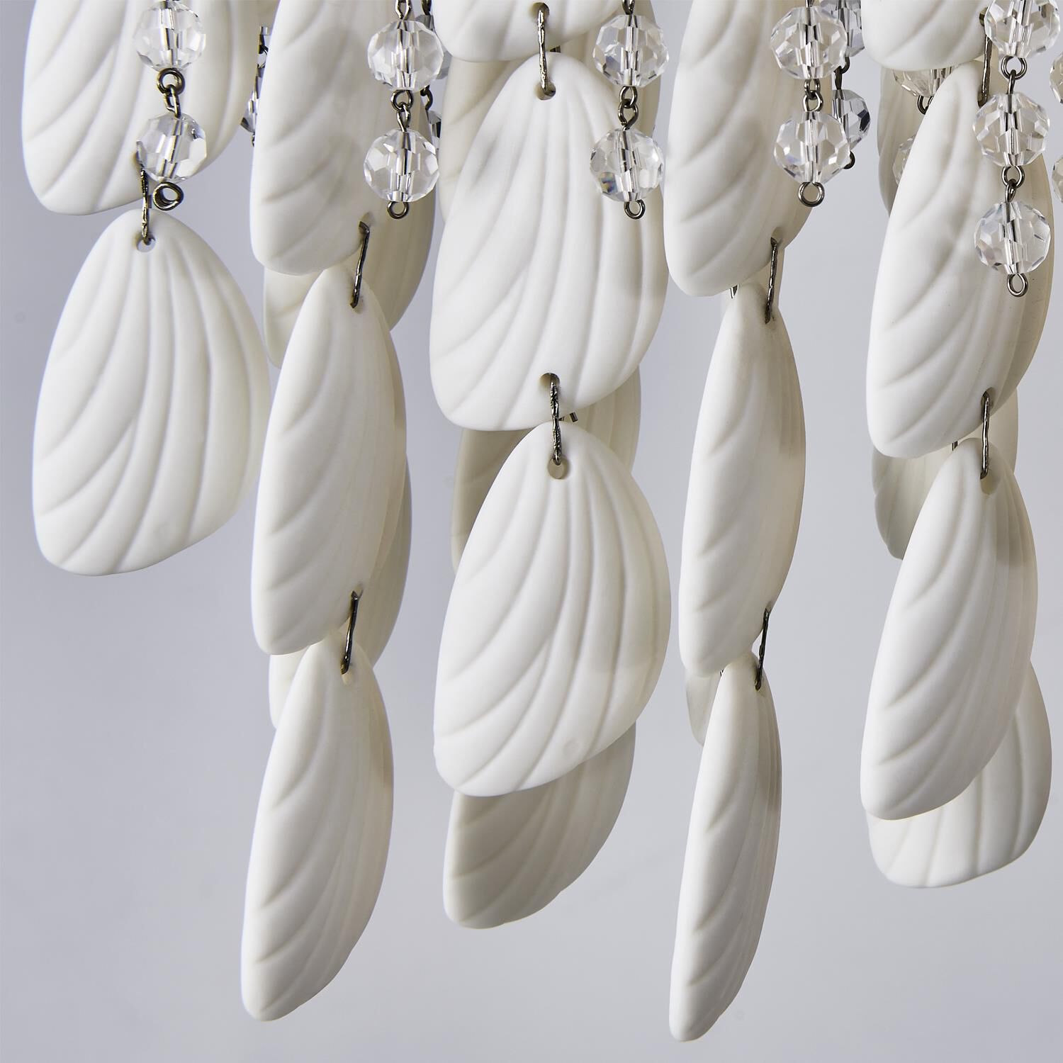 Shown in Brushed Champagne Gold finish and Clear crystal