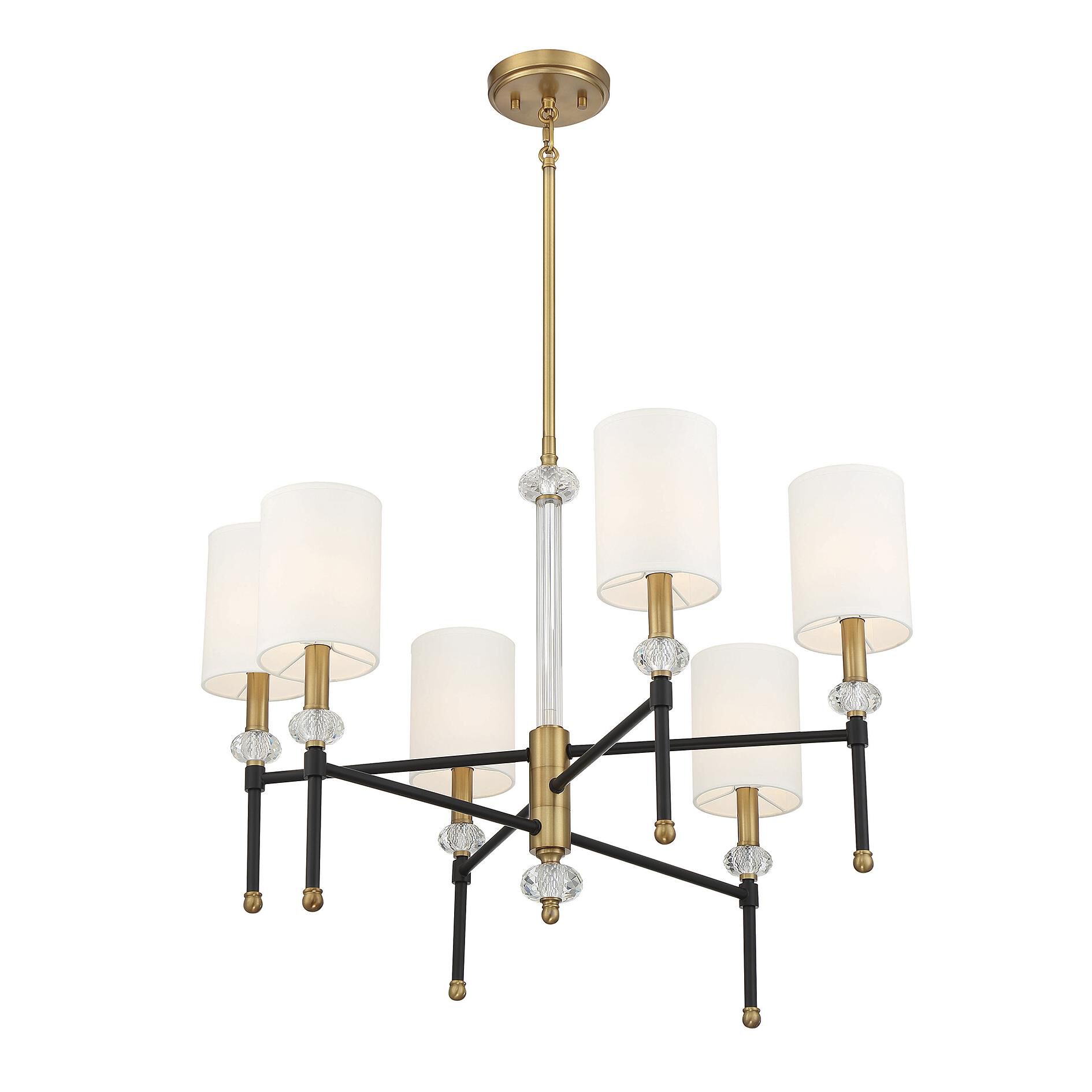 Tivoli 28 Inch 6 Light Chandelier by Savoy House