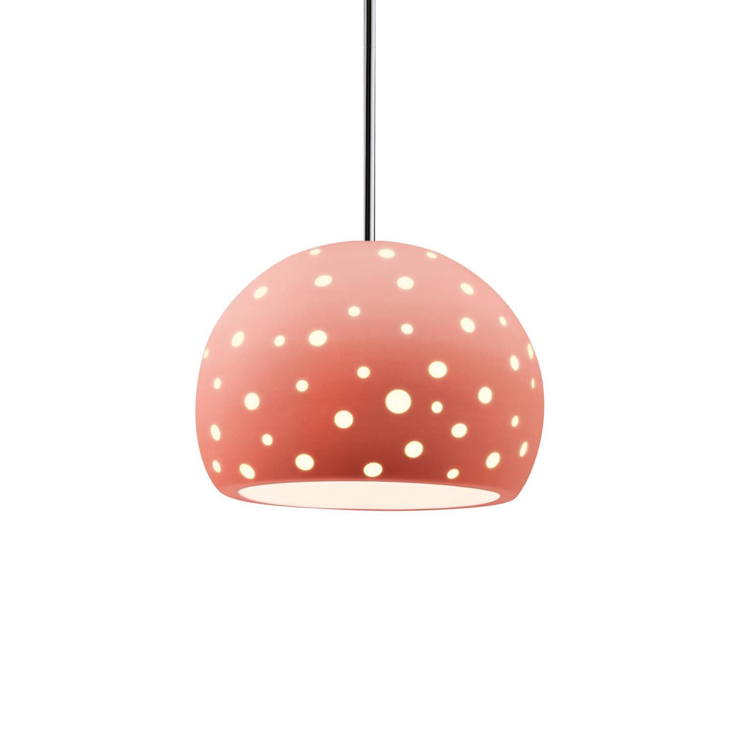 Shown in Polished Chrome finish and Gloss Blush shade