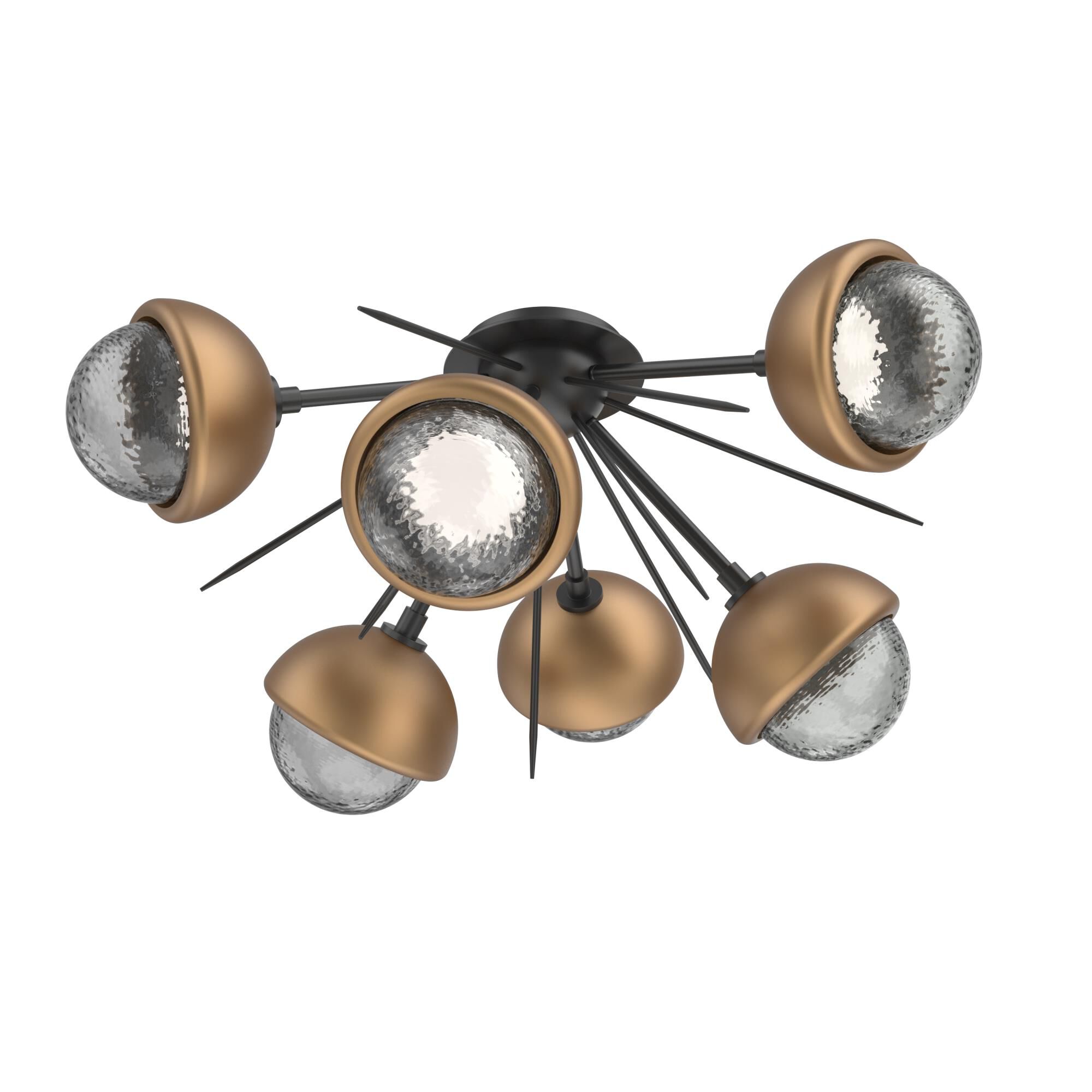 Levi Wilson Cabochon 28 Inch Semi Flush Mount by Hammerton Studio