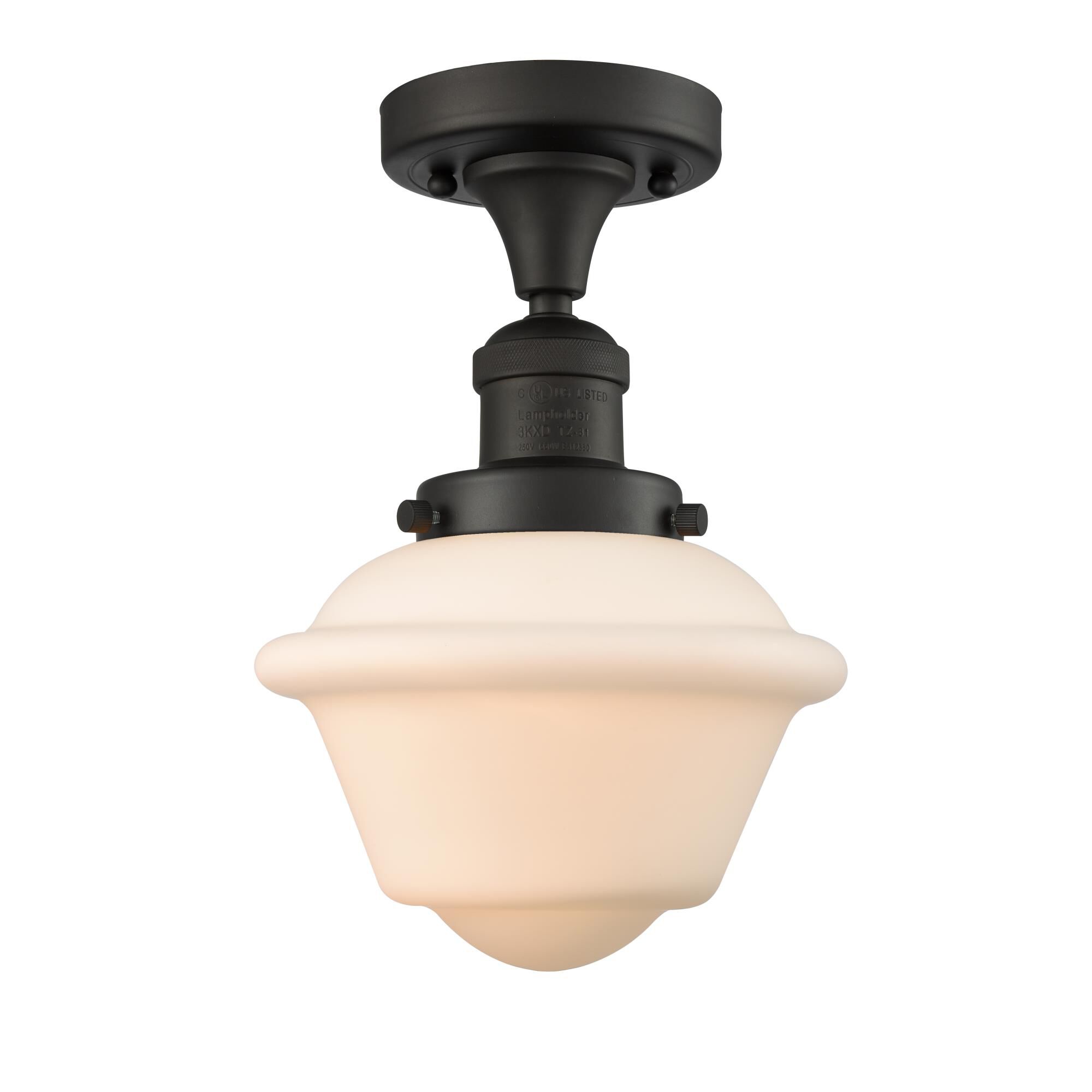 Bruno Marashlian Small Oxford 7 Inch 1 Light Semi Flush Mount by Innovations Lighting