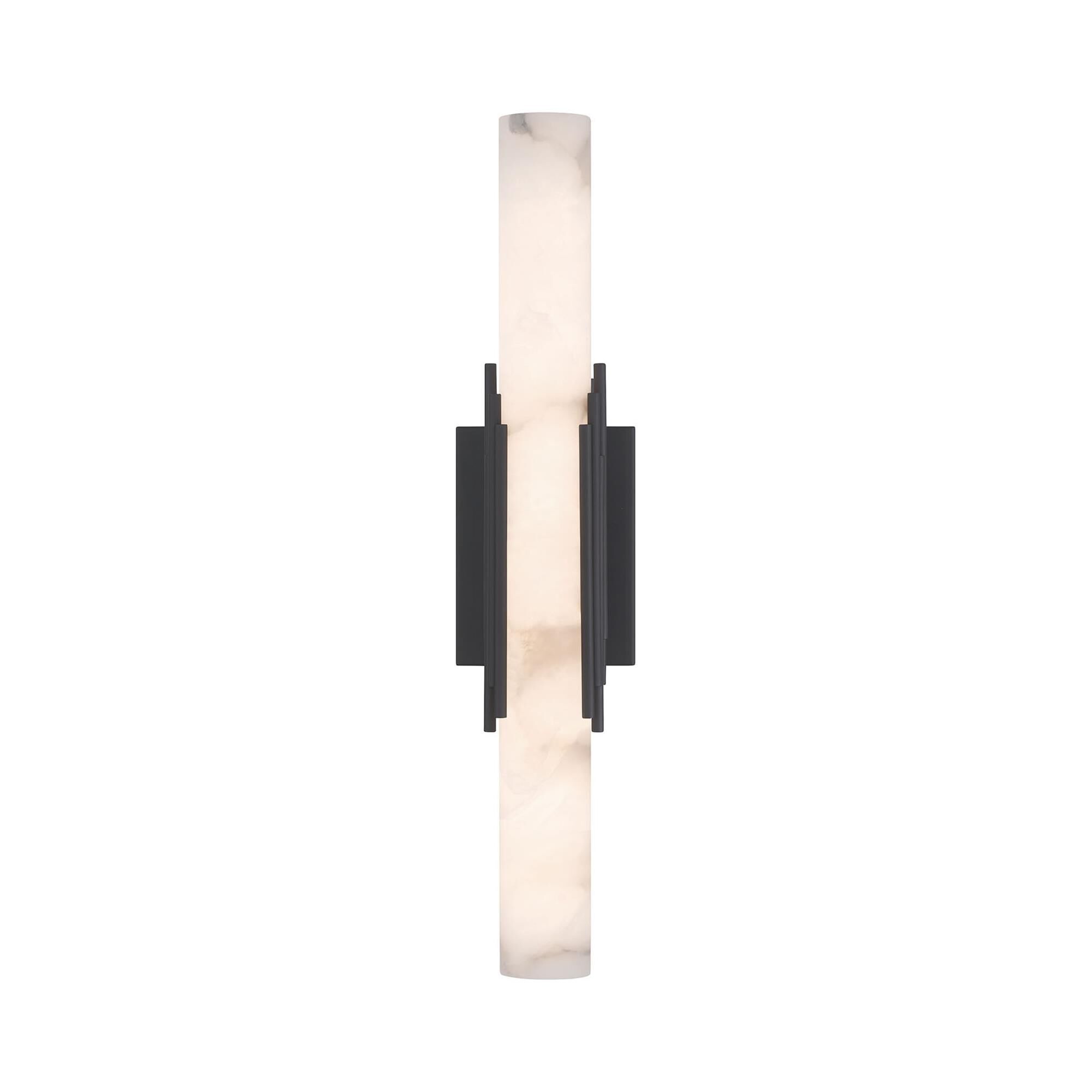 Shown in Bronze finish and Alabaster glass