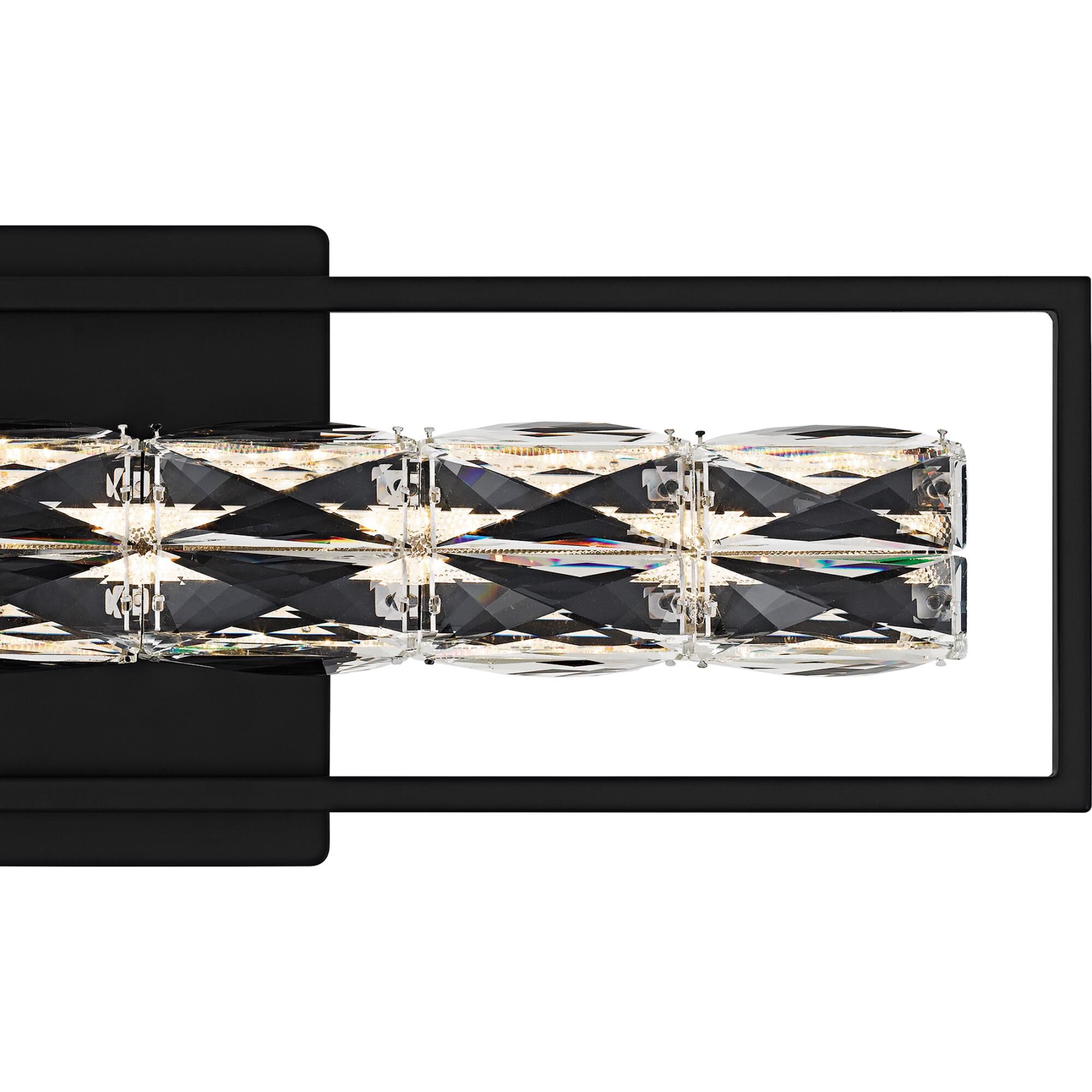 Shown in Matte Black finish and Clear Crystal Glass shade