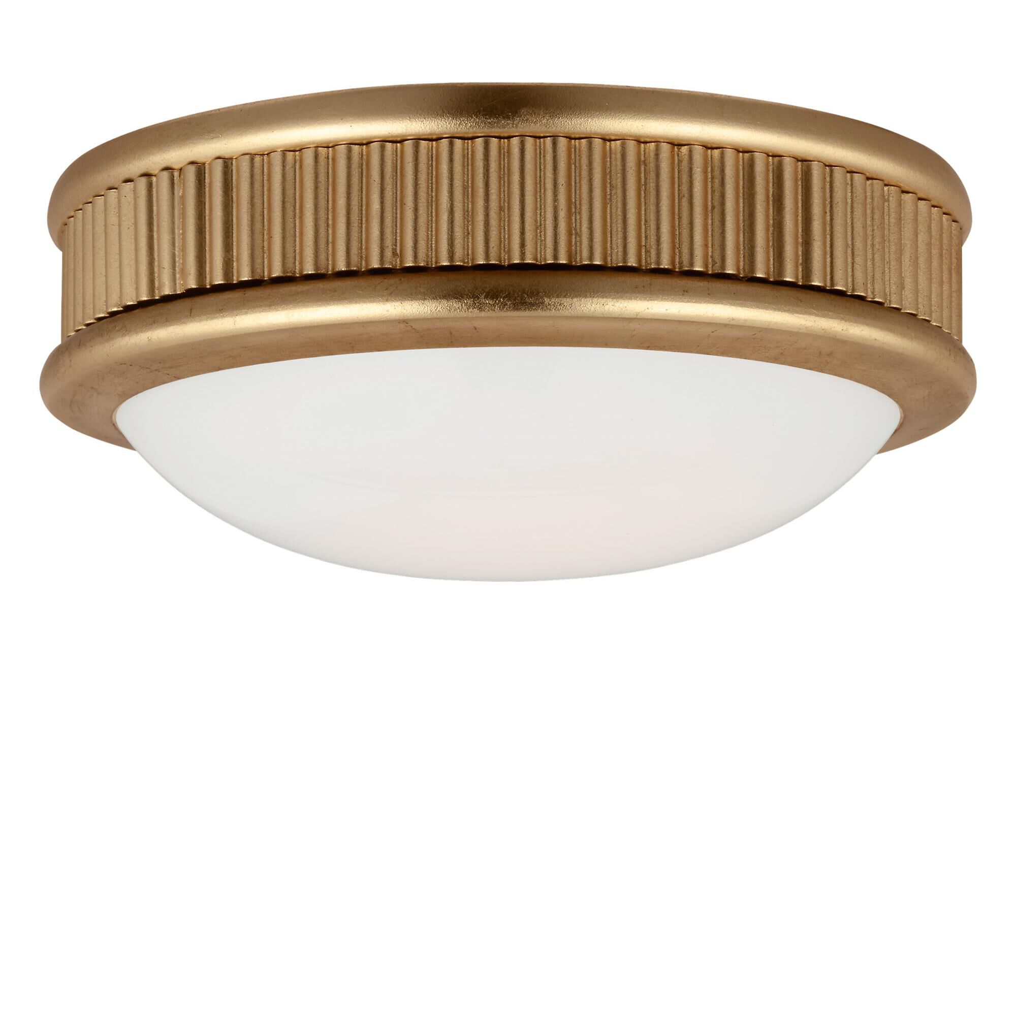 Shown in Gild finish and Milk glass
