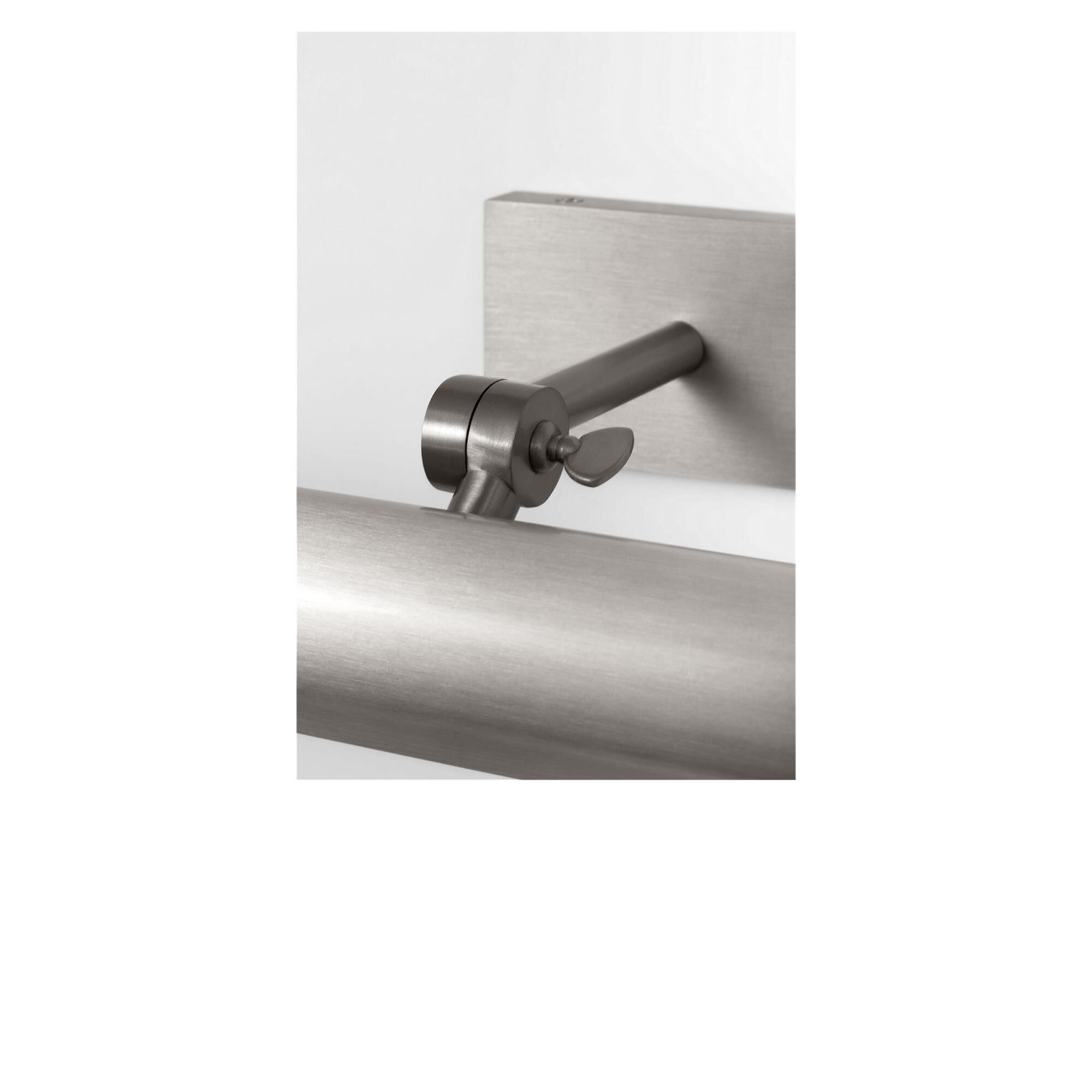 Shown in Brushed Nickel finish and White Acrylic Diffuser shade