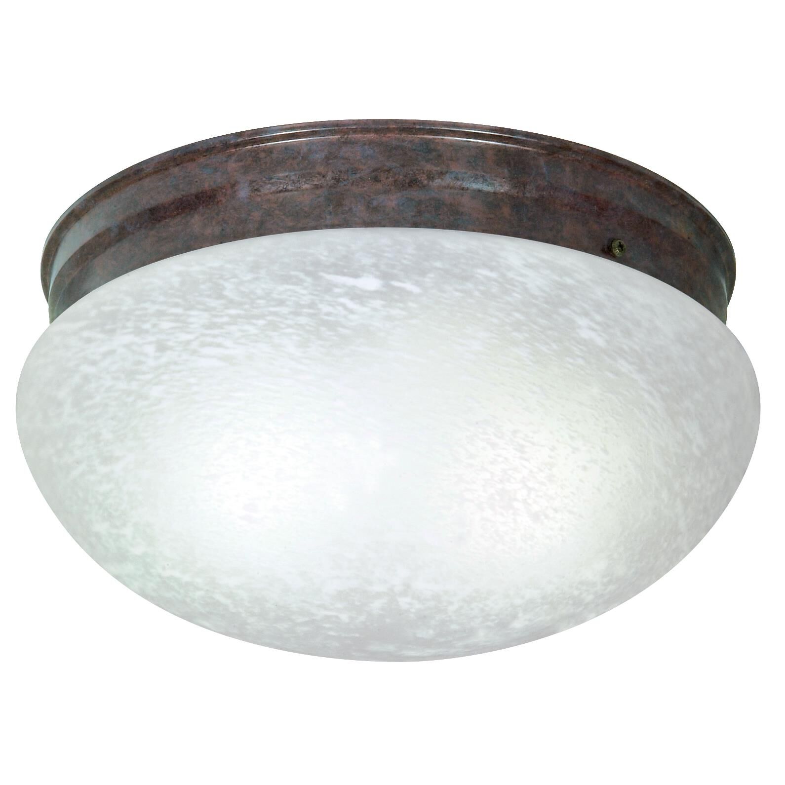 Shown in Old Bronze finish and Large Alabaster Mushroom glass
