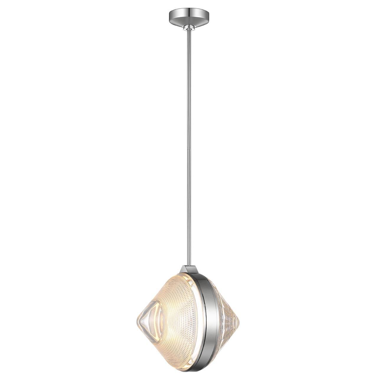 Shown in Polished Nickel finish and Clear crystal