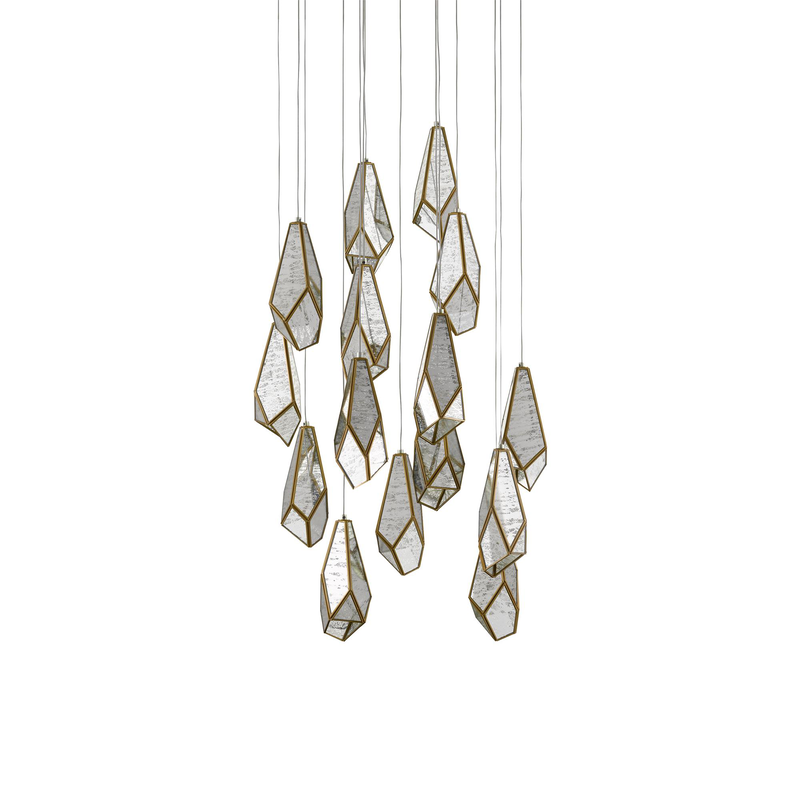 Glace 15 Light Multi Light Pendant by Currey & Company