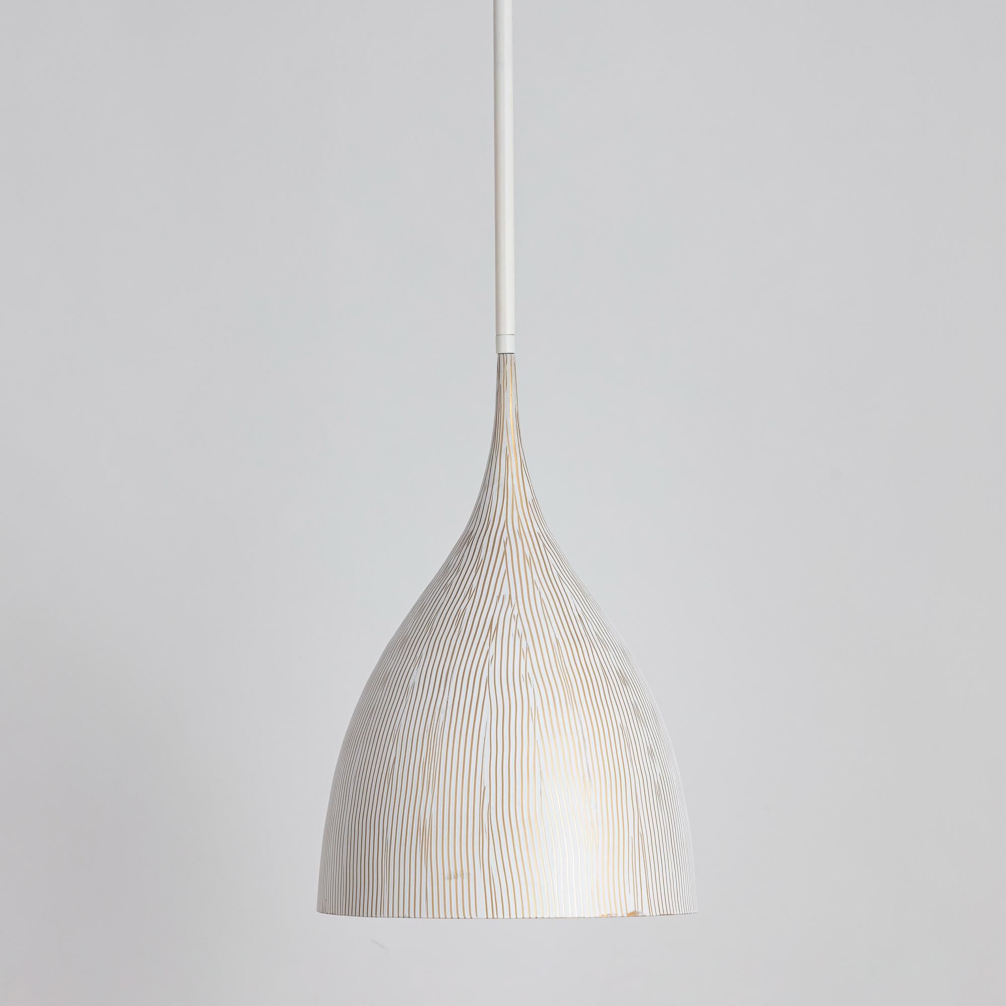 Shown in White and Gold finish