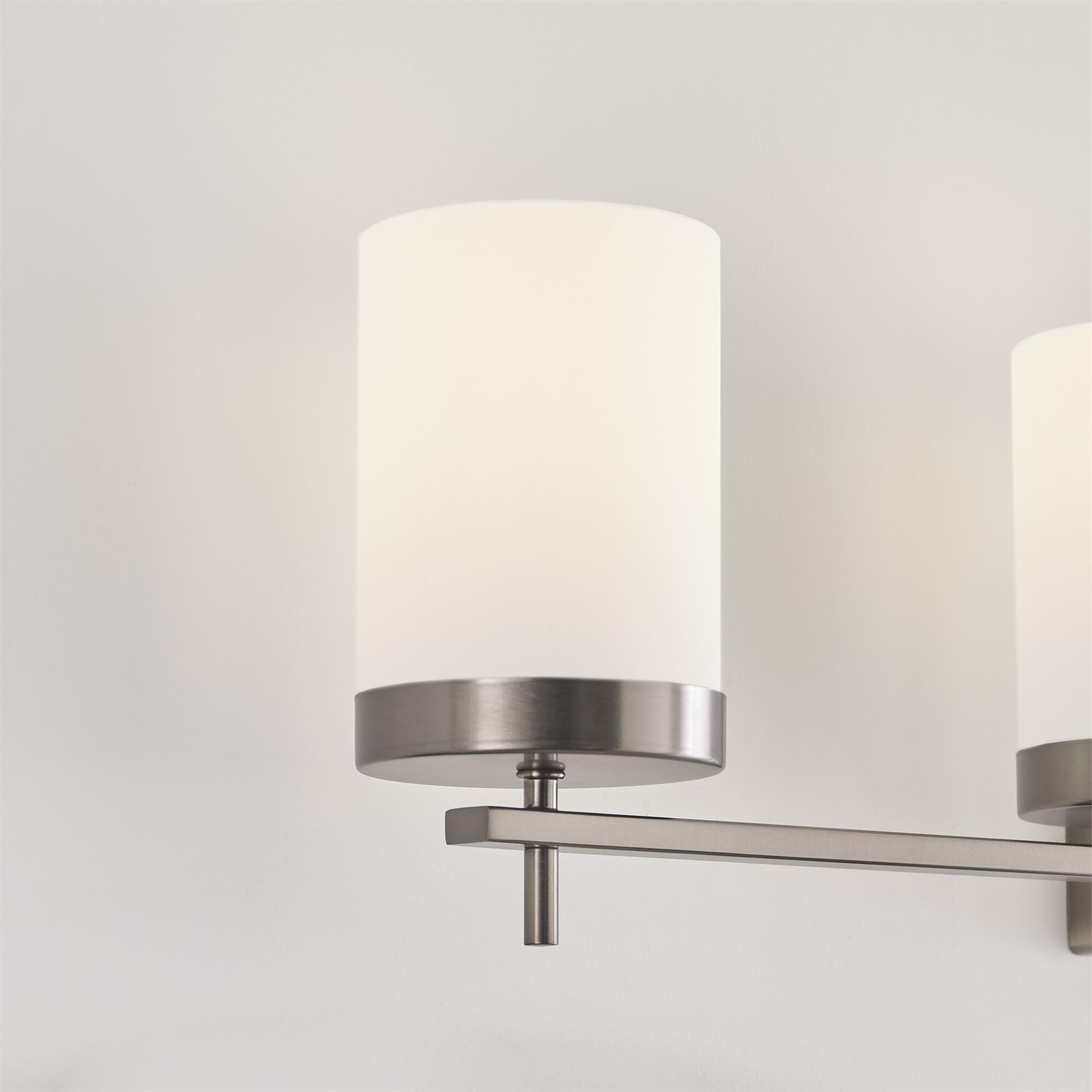 Shown in Brushed Oil Rubbed Bronze finish and Etched - White Inside glass