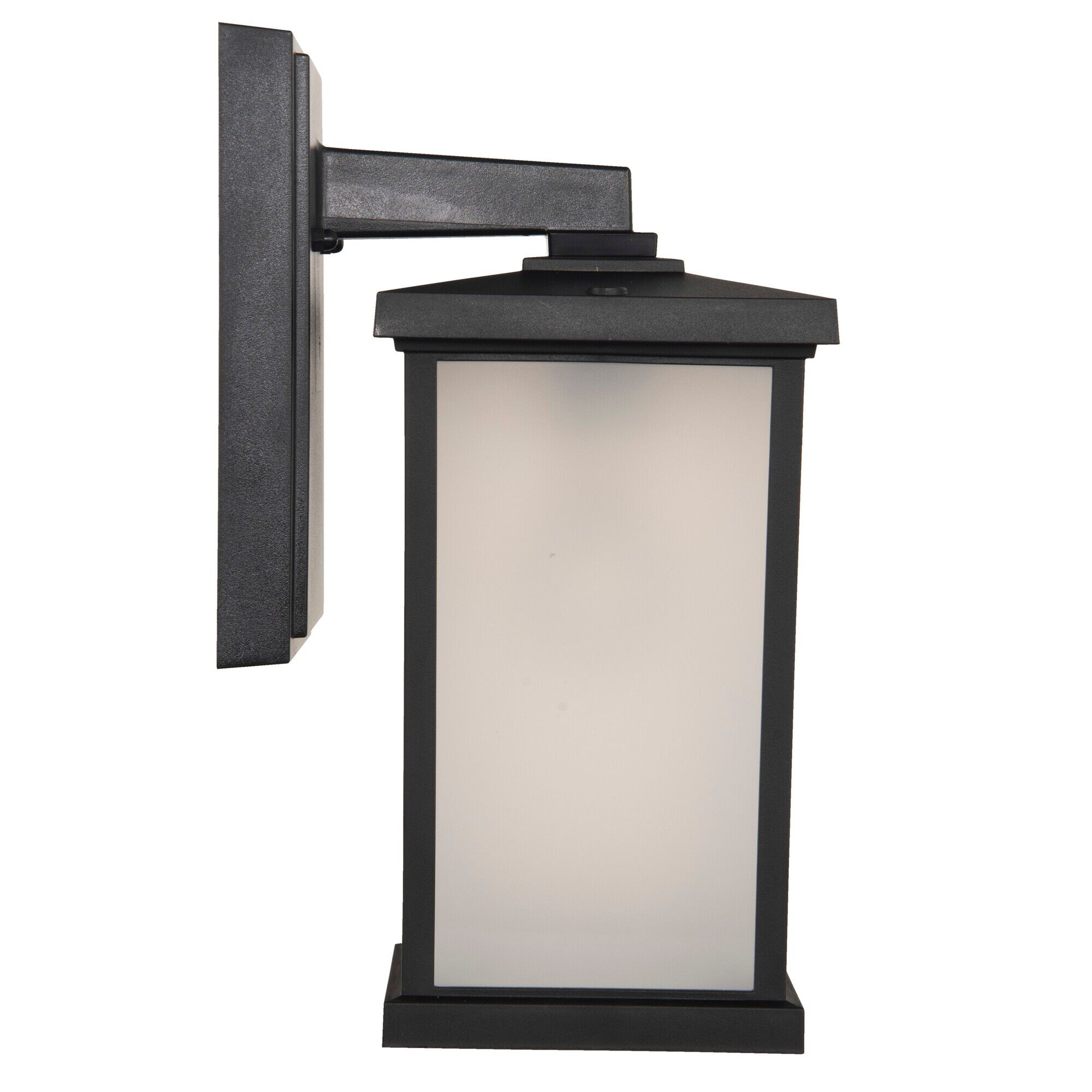 Shown in Textured Matte Black finish and Frosted Polycarbonate shade