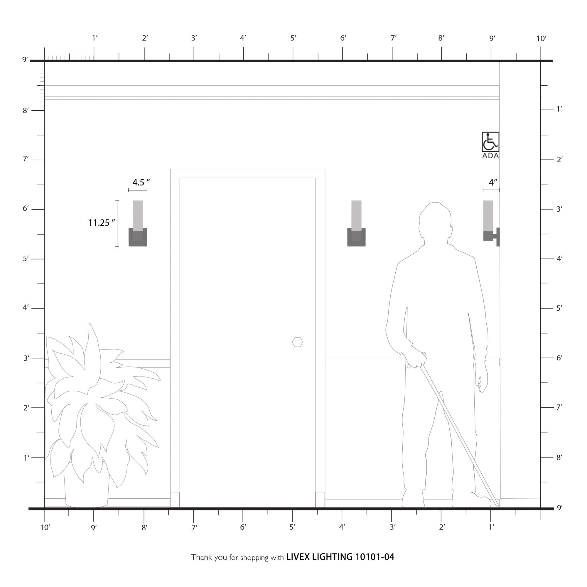 Livex Lighting Aero 11 Inch Wall Sconce