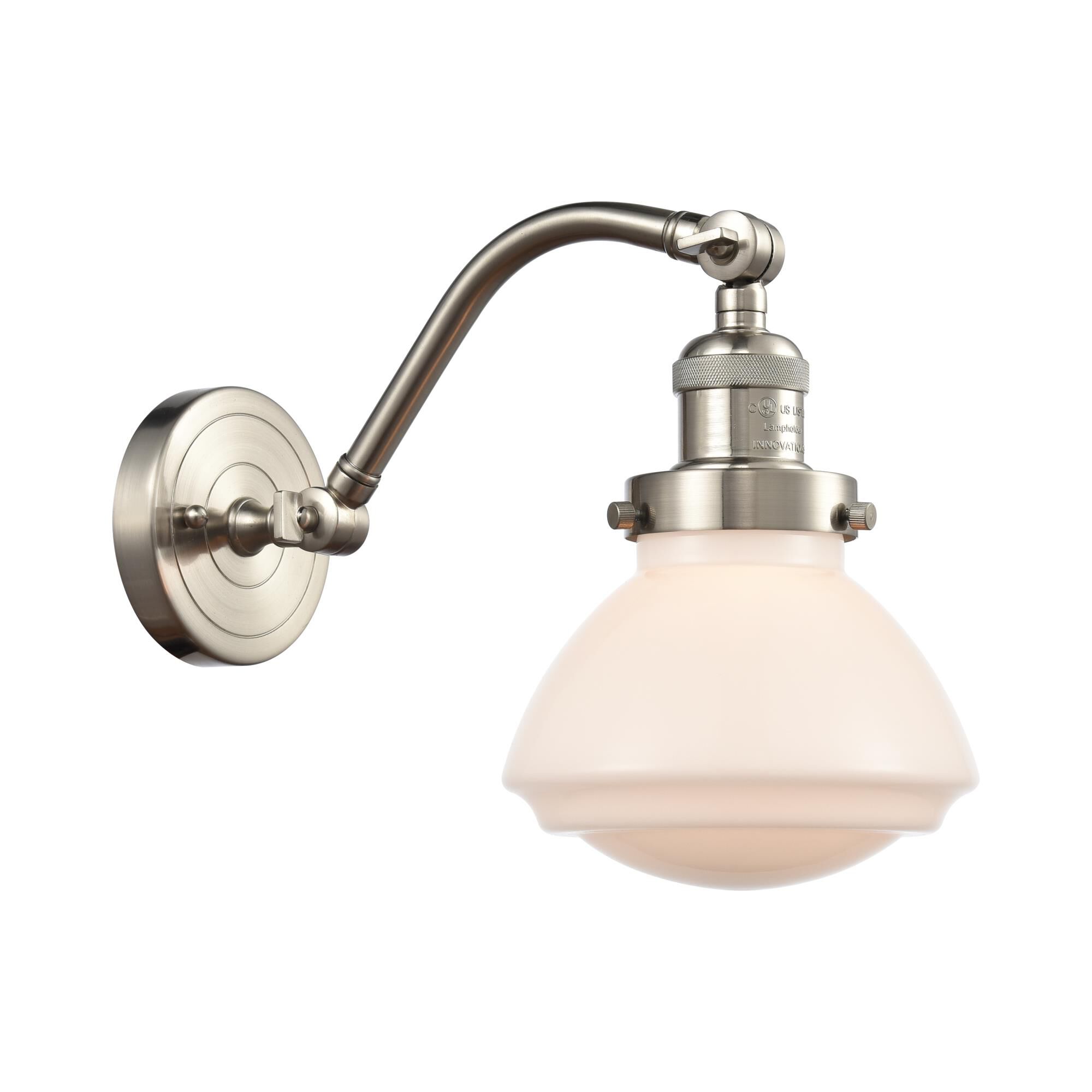 Shown in Brushed Satin Nickel finish and Bell glass and Glass shade