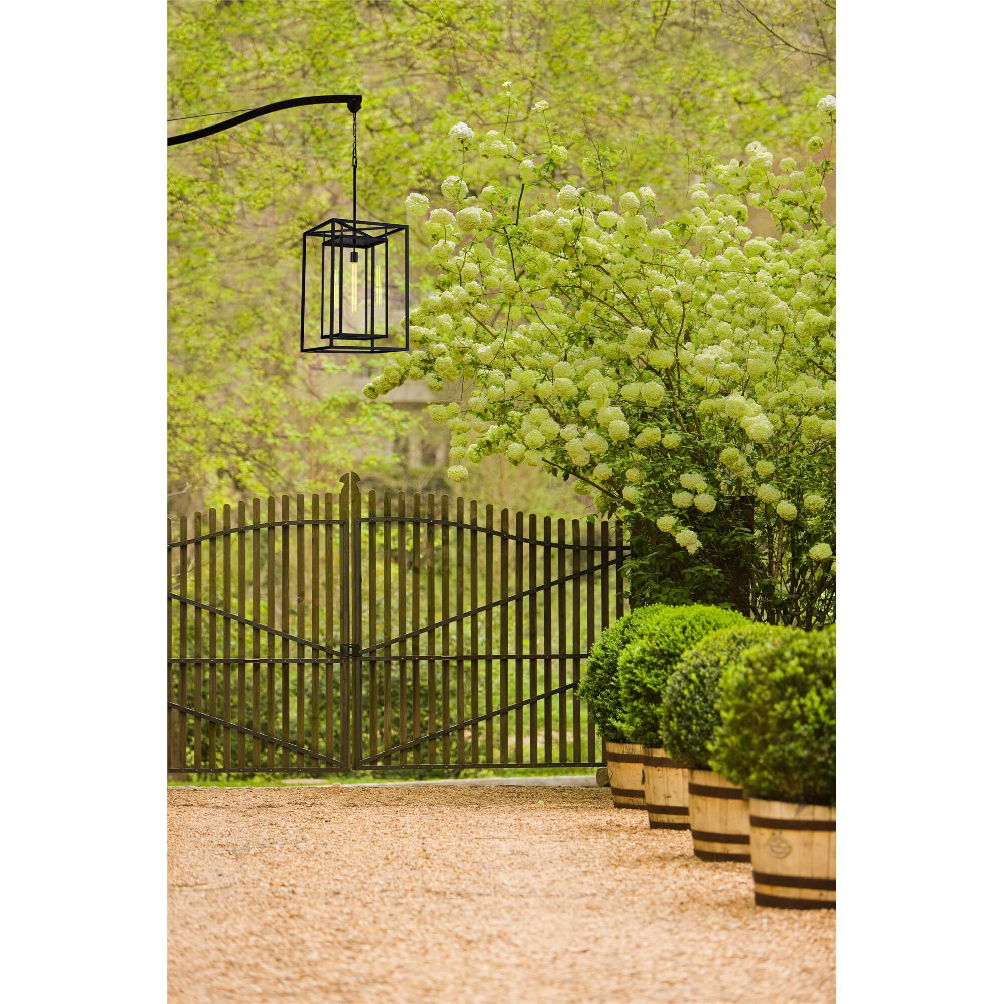 Shown in Burnished Bronze finish and Clear glass