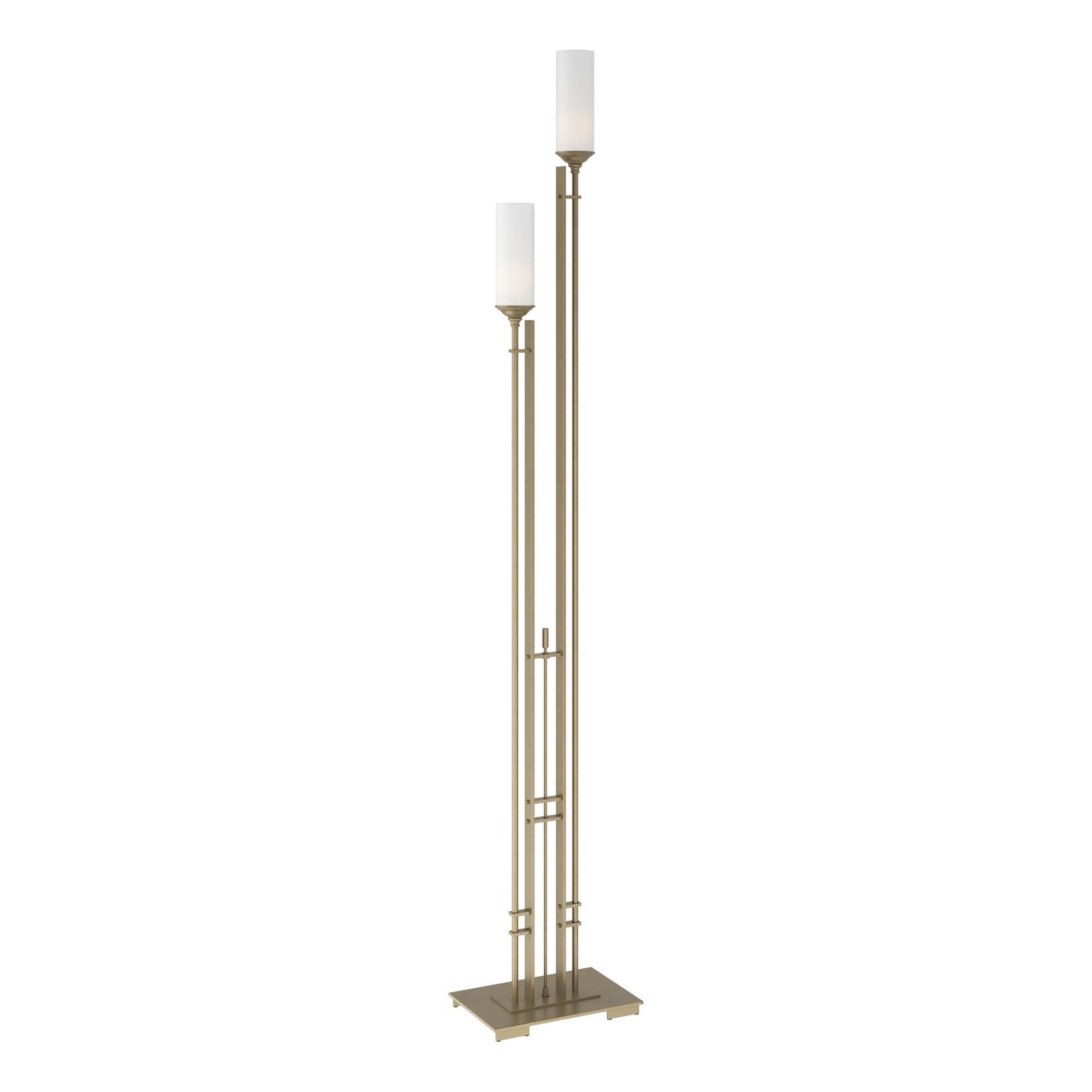 Shown in Soft Gold finish and Opal  glass