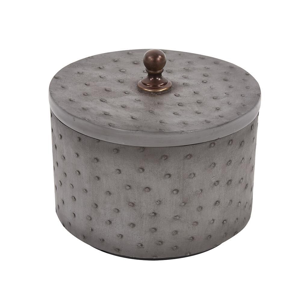 The Faux Ostrich Skin Medium Accent Box by Howard Elliott Collection