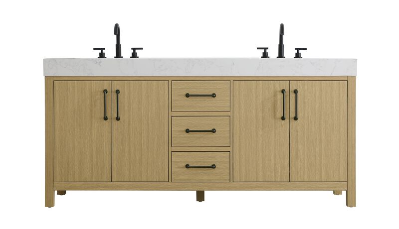 Nathan 72 Inch Bath Vanity by Elegant Dcor