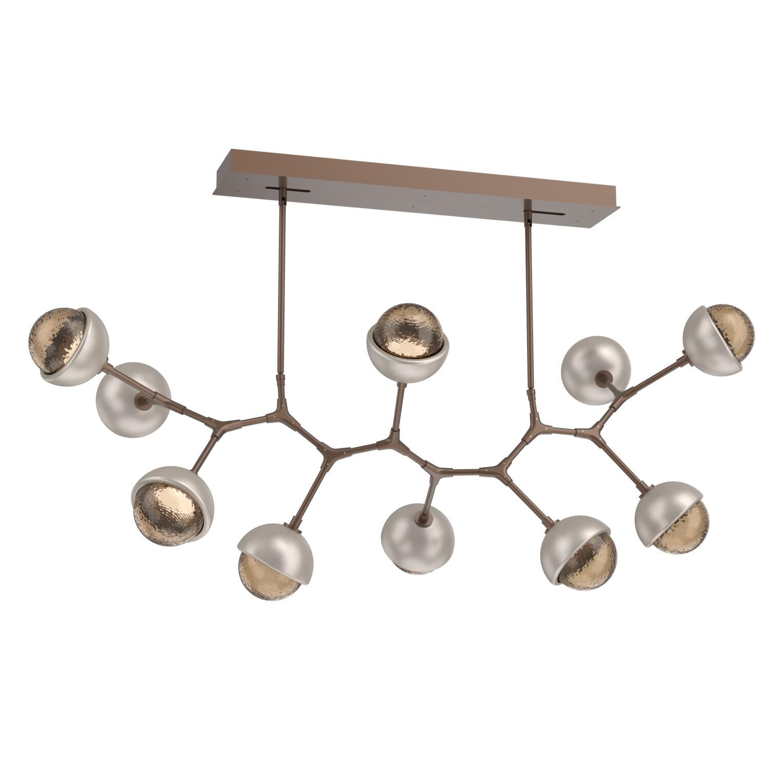Levi Wilson Cabochon 56 Inch Linear Suspension Light by Hammerton Studio