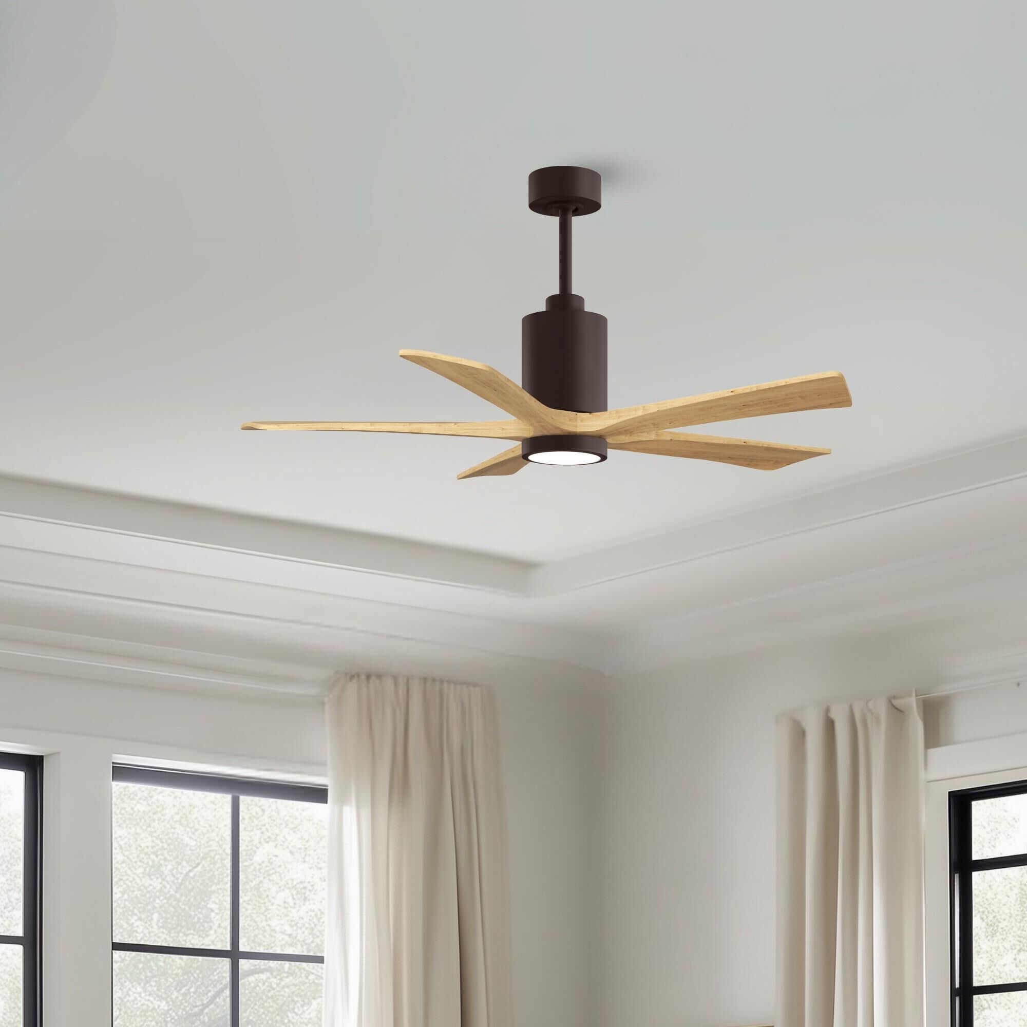 Patricia 52 Inch Ceiling Fan with Light Kit by Matthews Fan Company