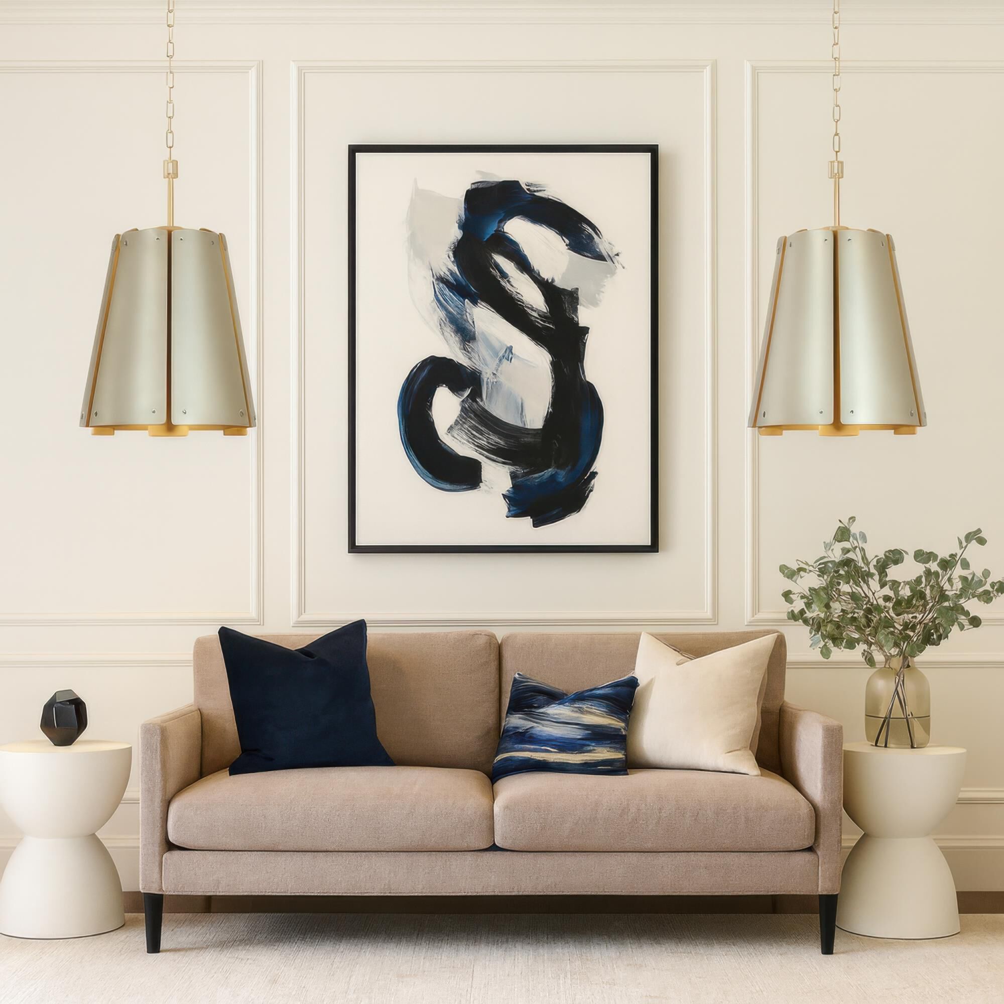 Shown in Gold and Brass finish and Gold shade