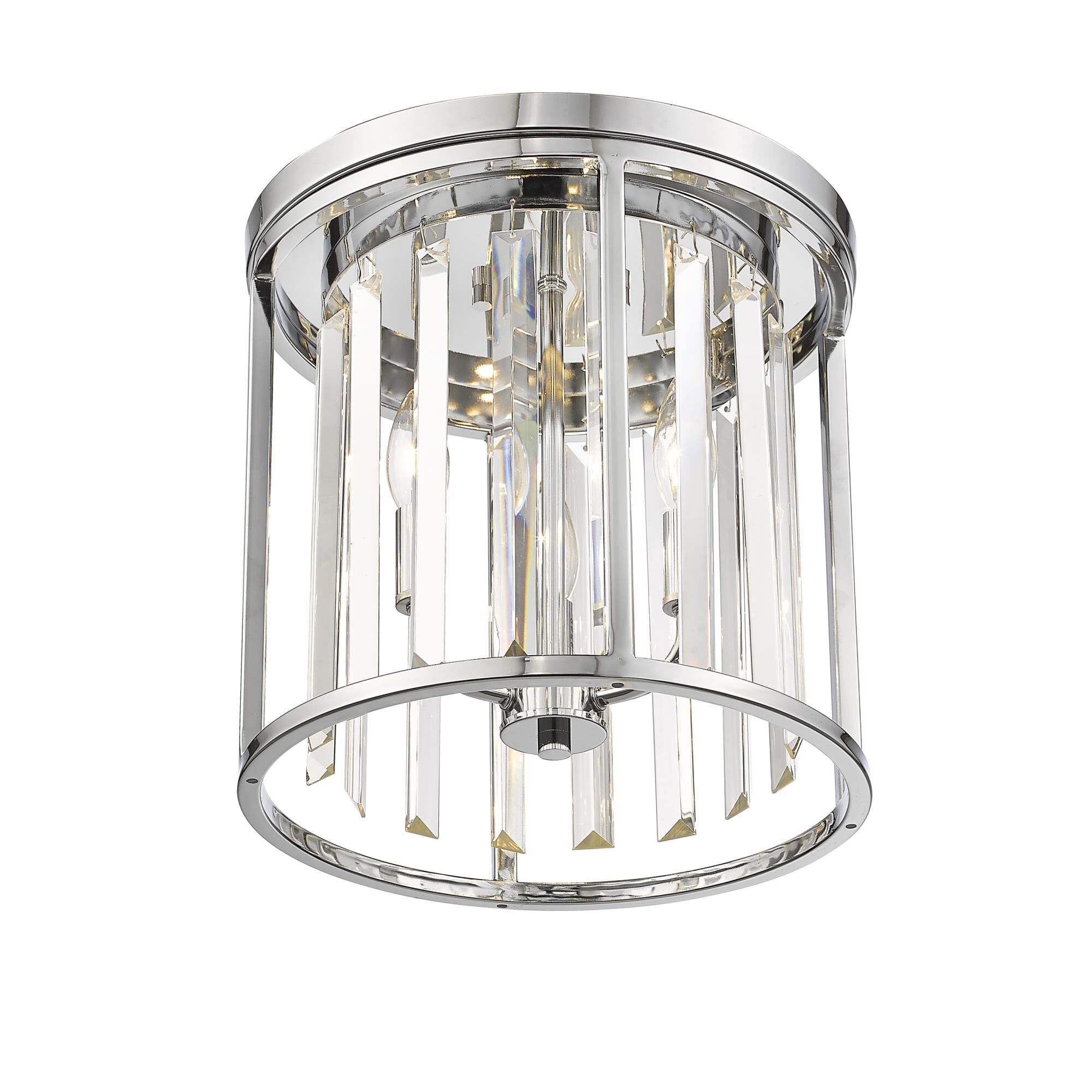 Monarch 12 Inch 3 Light Flush Mount by Z-Lite