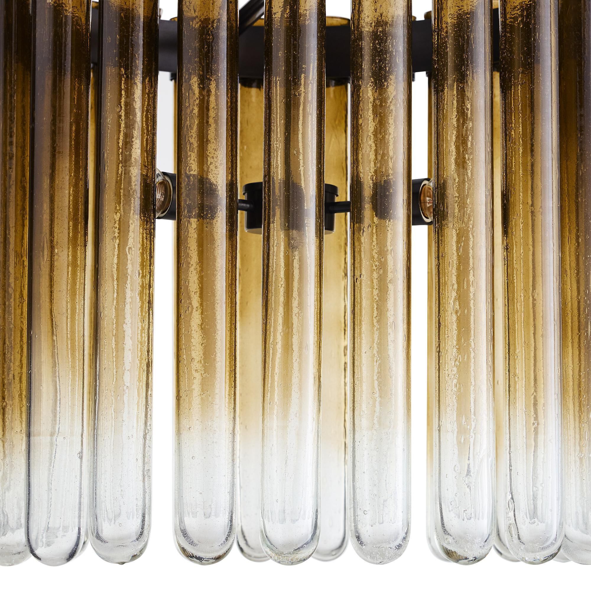 Shown in Bronze finish and Smokey Ombre glass