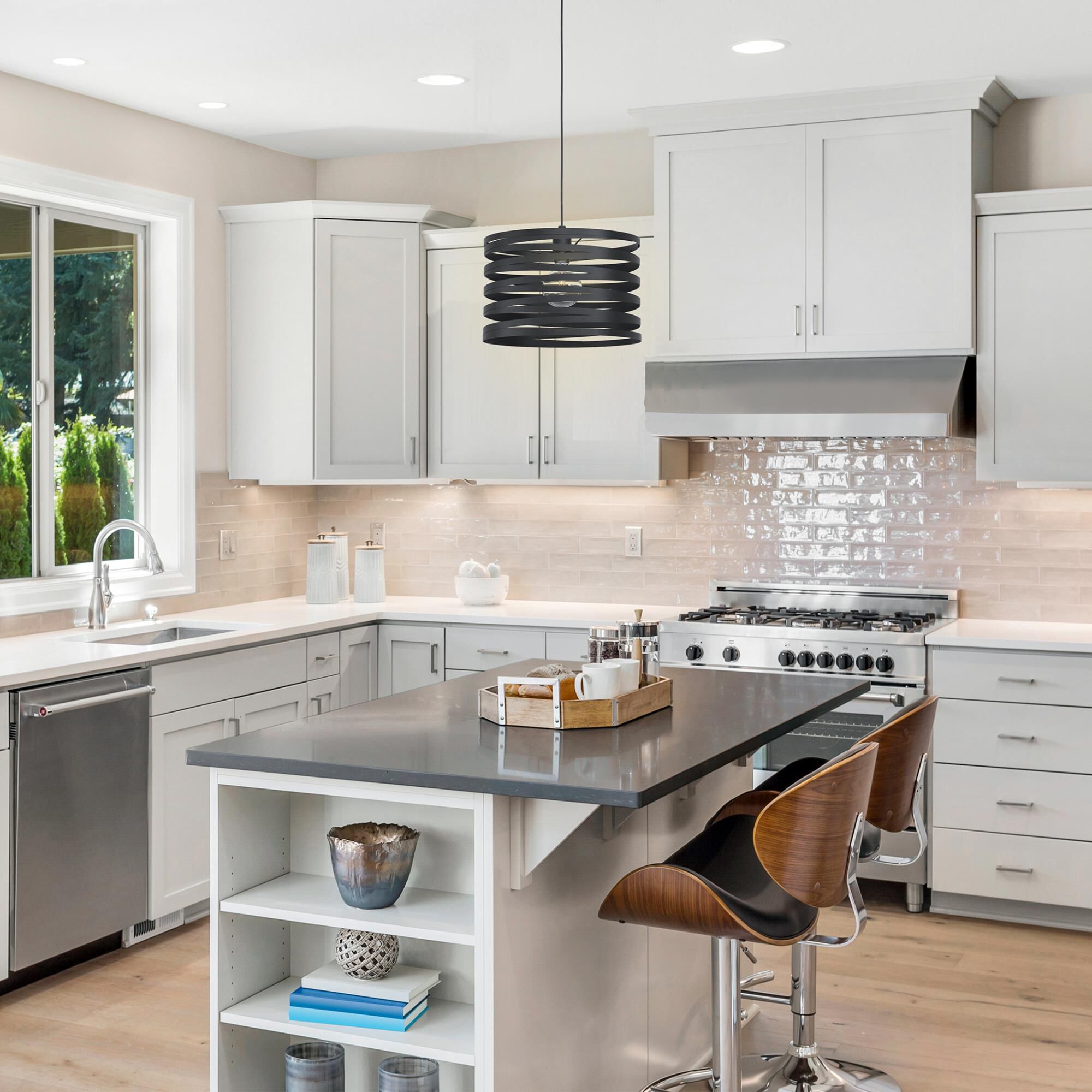 Eglo Lighting Eglo Cremella 14 Inch Large Pendant