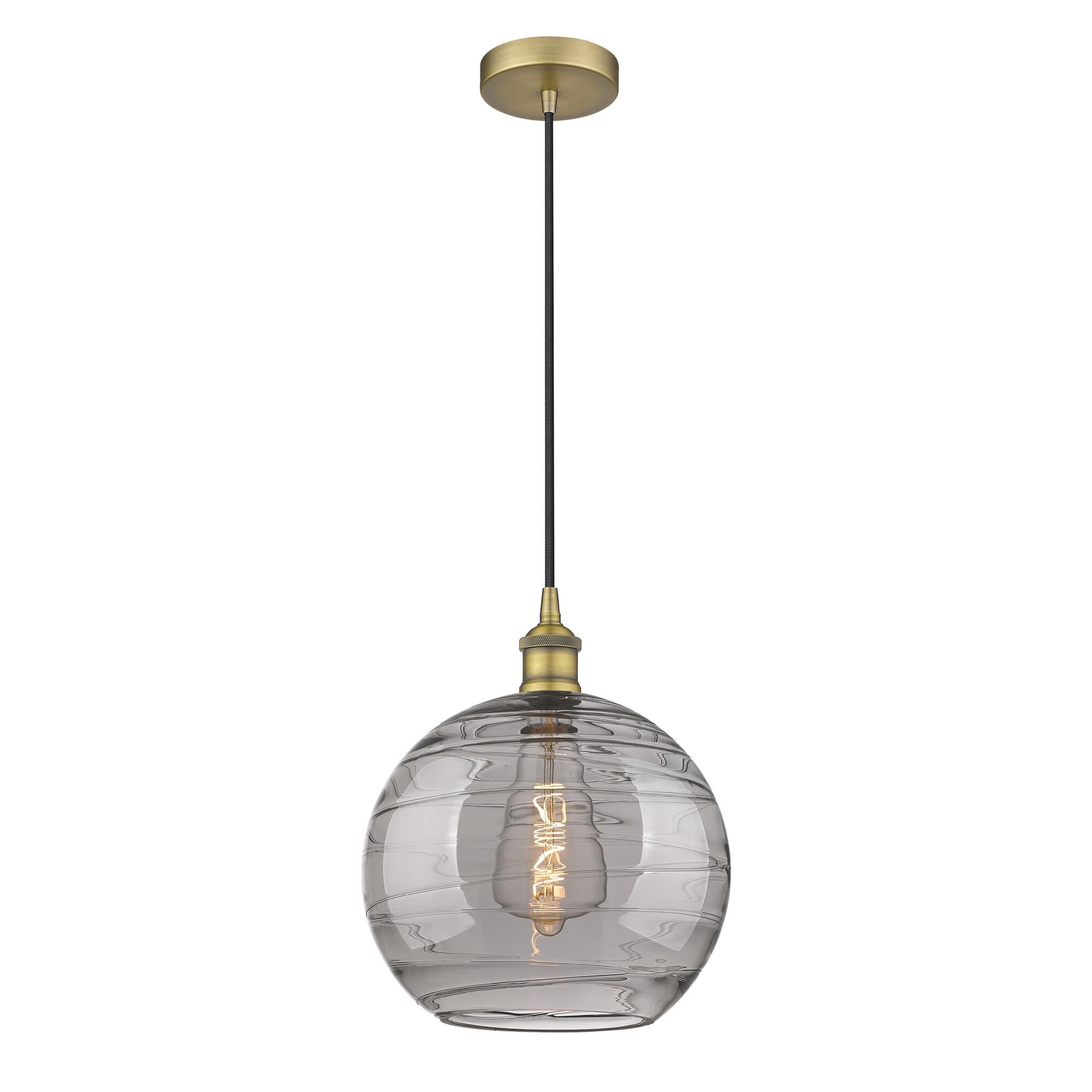 Bruno Marashlian Athens Deco Swirl 12 Inch Mini Pendant by Innovations Lighting