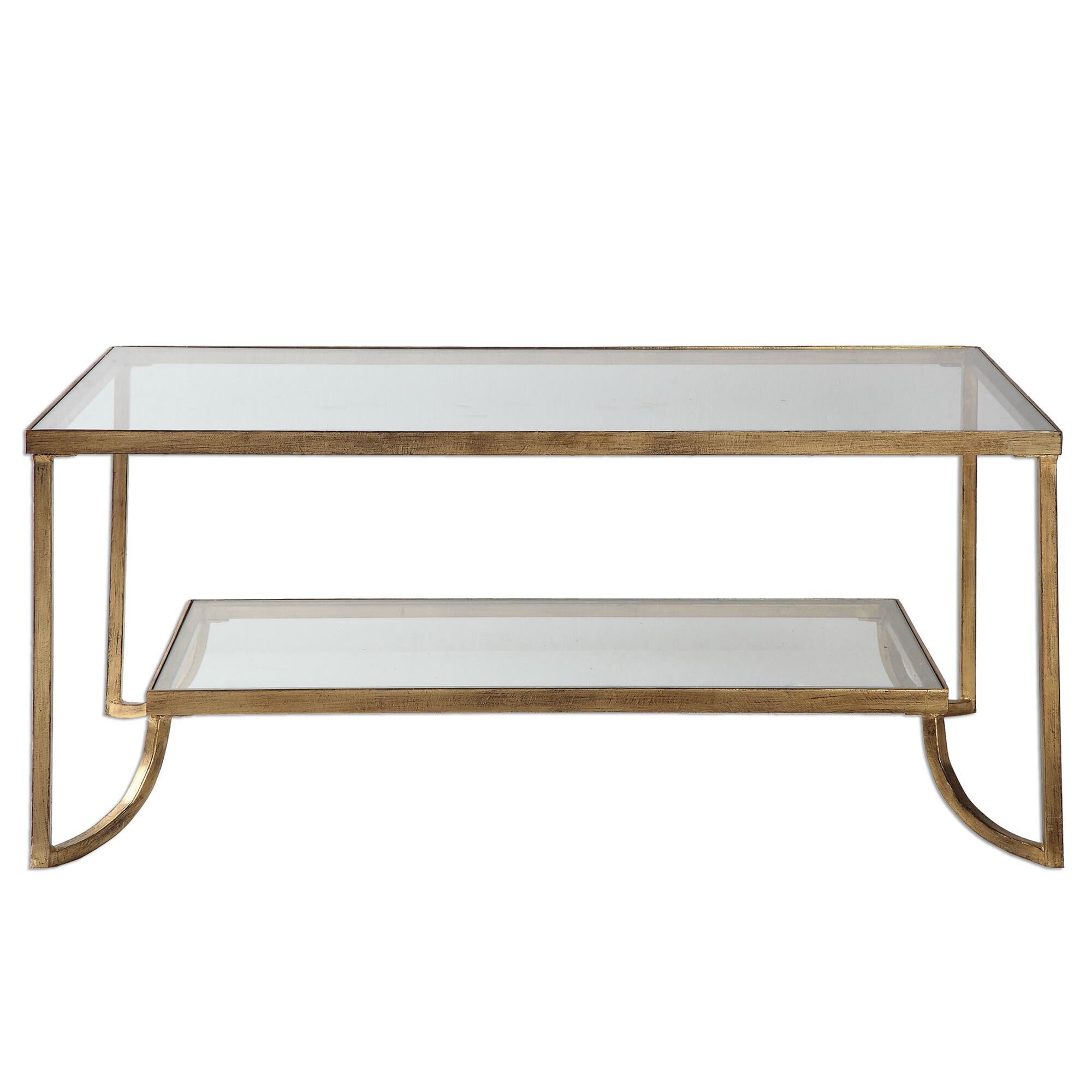 Shown in Lightly Antiqued Gold Leaf finish