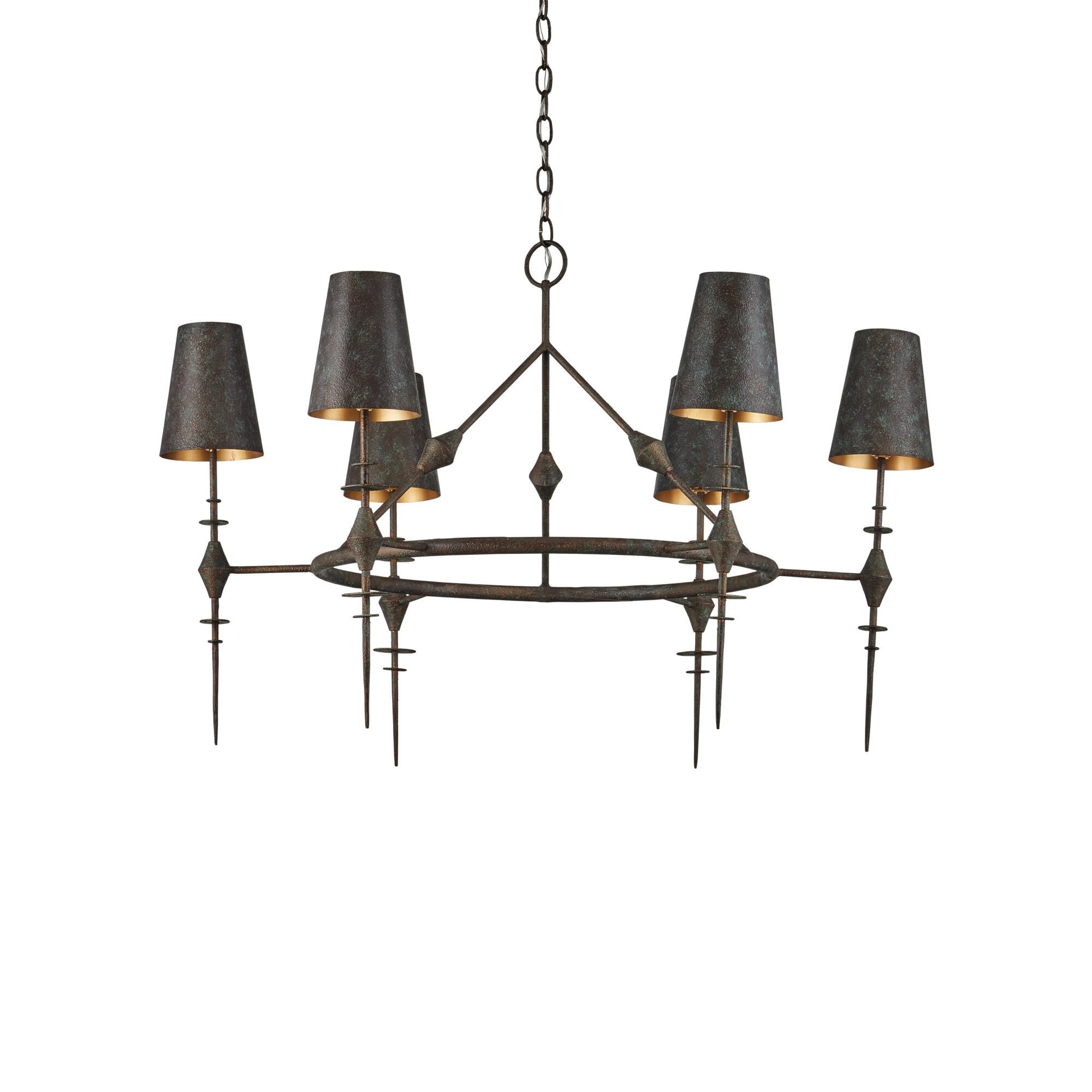 Anselm 40 Inch Chandelier by Currey and Company