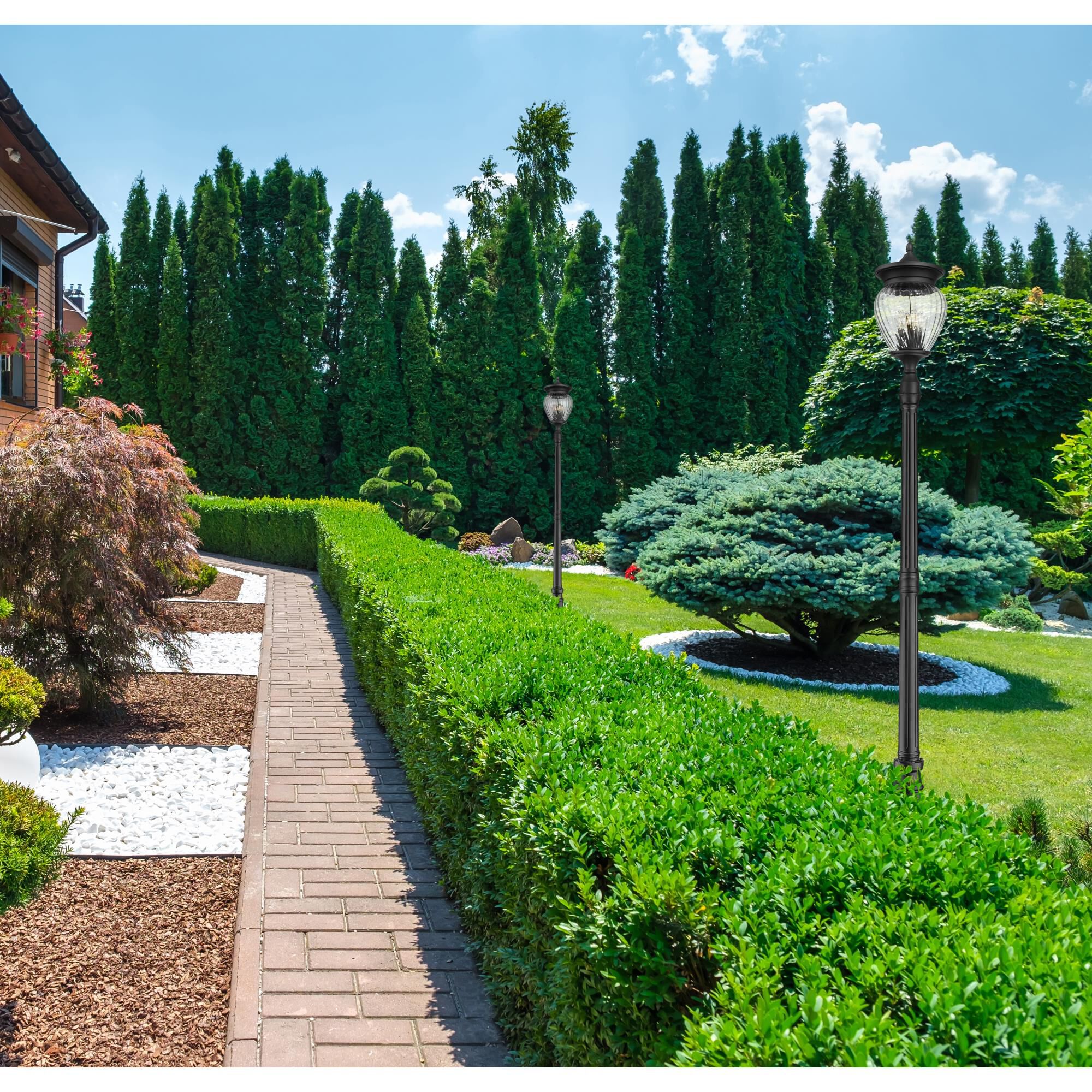 Shown in Black finish and Clear Ribbed glass and Clear Ribbed shade