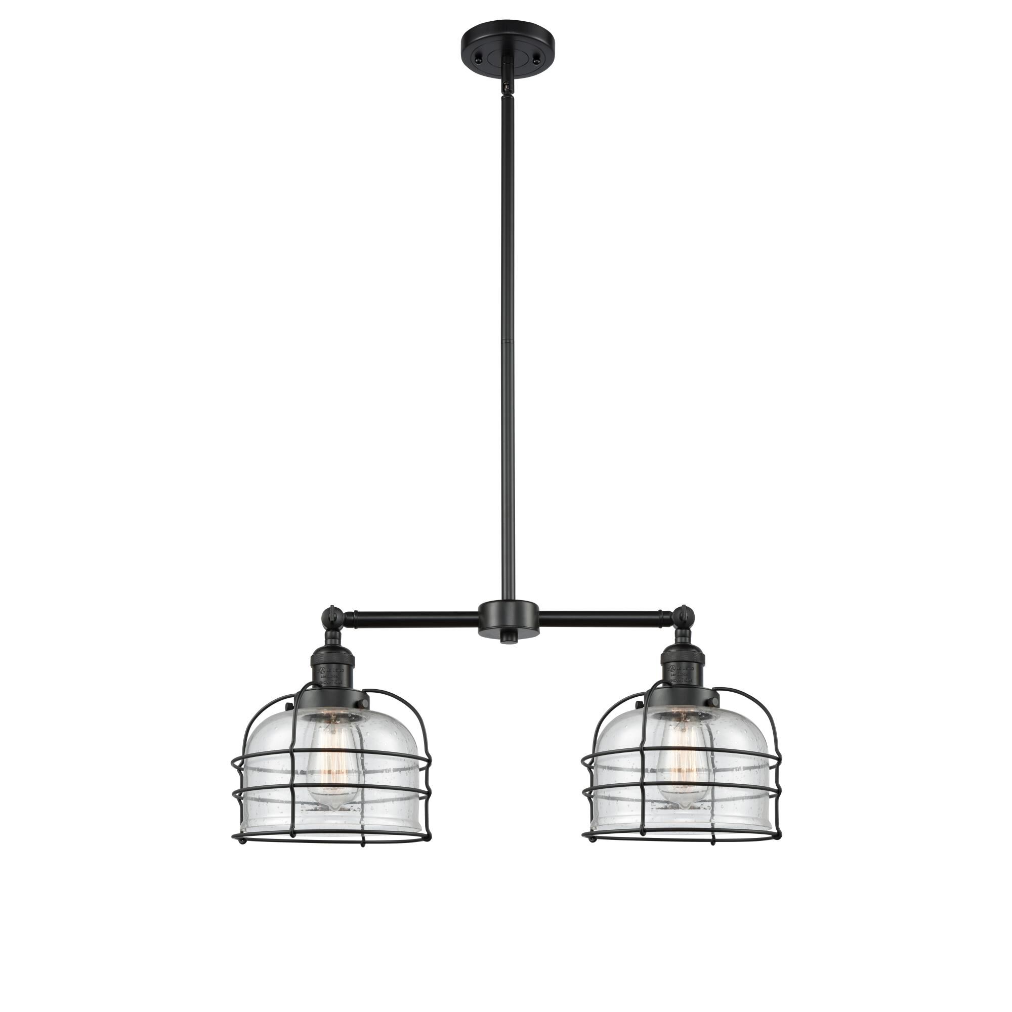 Bruno Marashlian Large Bell Cage 24 Inch 2 Light Chandelier by Innovations Lighting