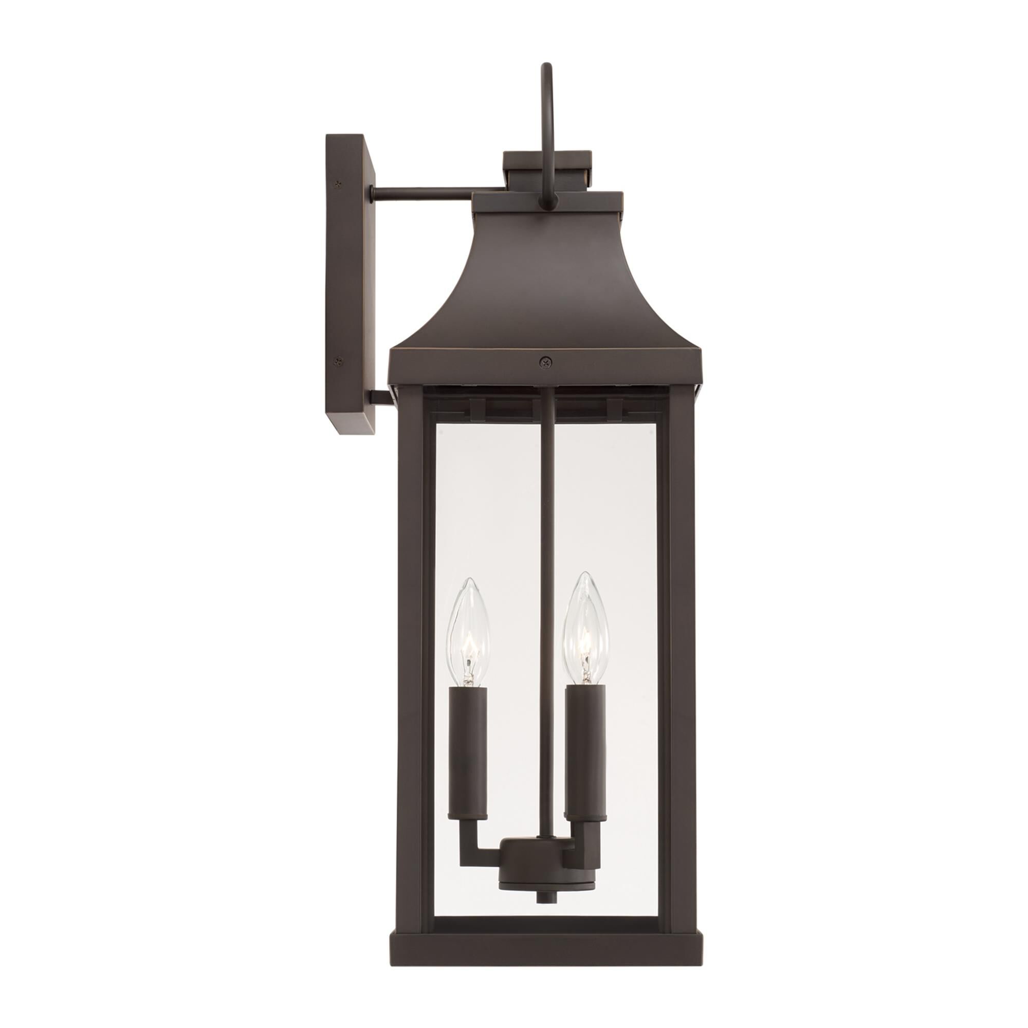 Shown in Oiled Bronze finish and Clear glass
