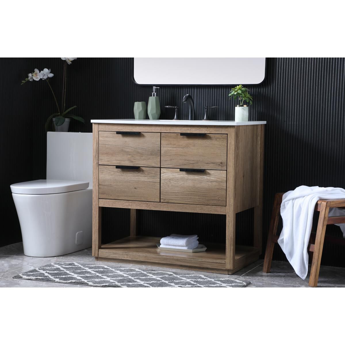 Larkin 36 Inch Bath Vanity by Elegant Decor