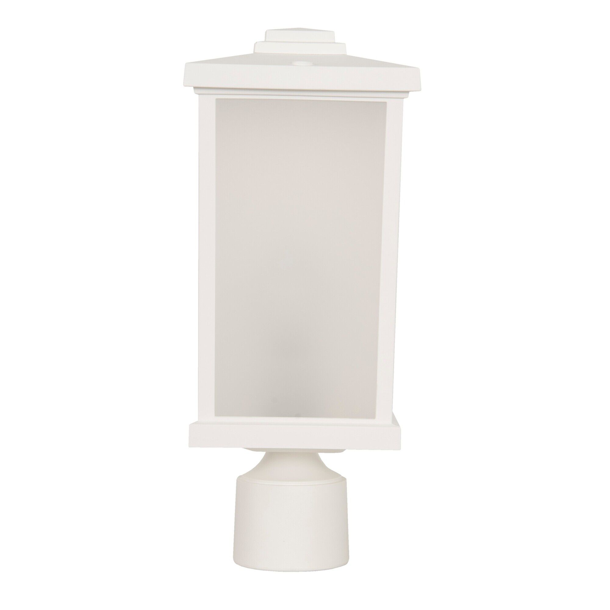 Shown in Textured White finish and Frosted Polycarbonate shade