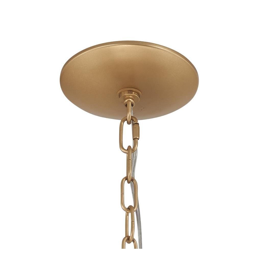 Shown in Fawn Gold finish and Clear Sea glass